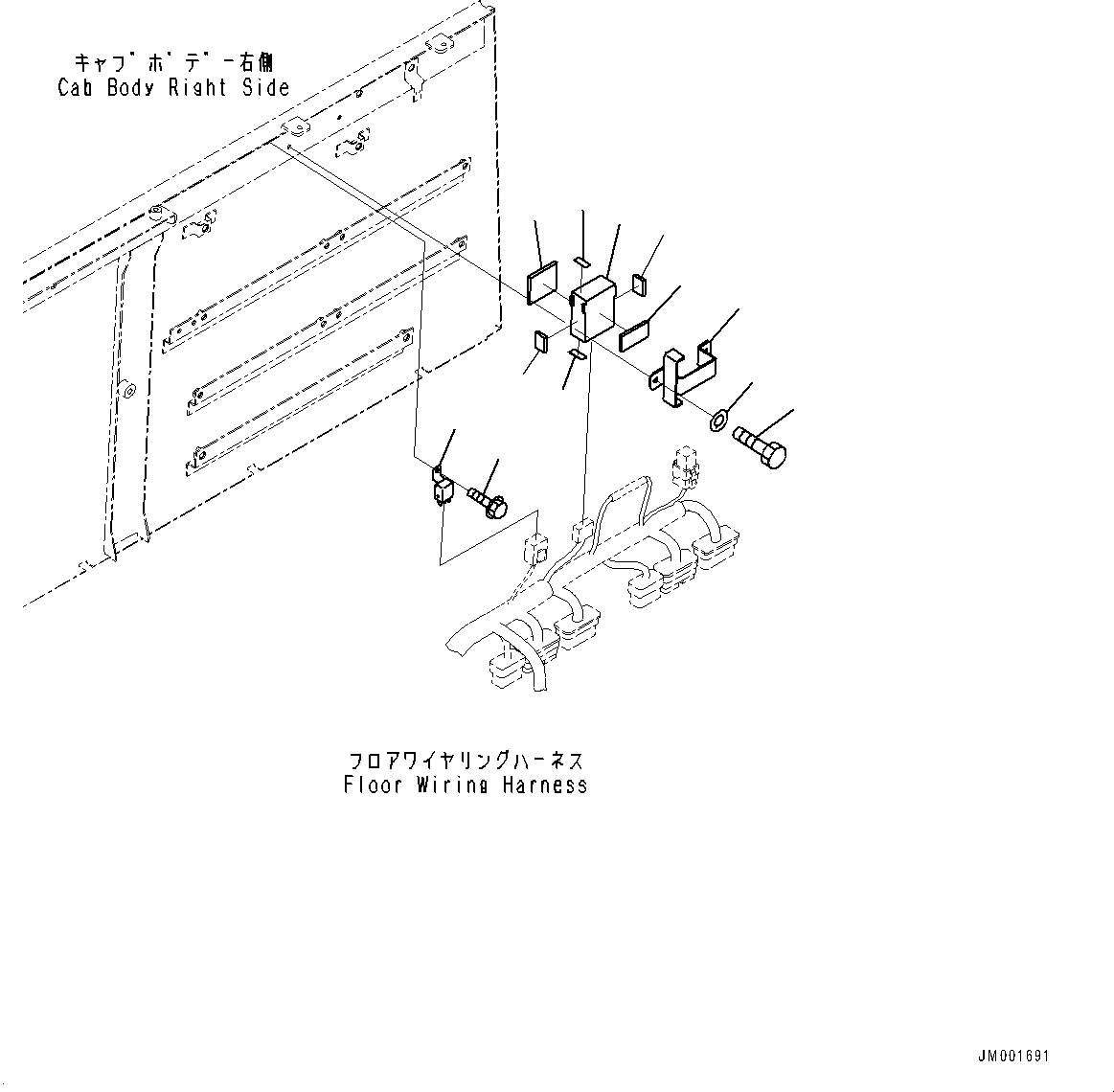 Dump Trucks Komatsu / HM300-5 S/N 10555-UP (For KAL)(0001224C) / Cab, Relay (#10001-)(K001064 : K0200-018064)