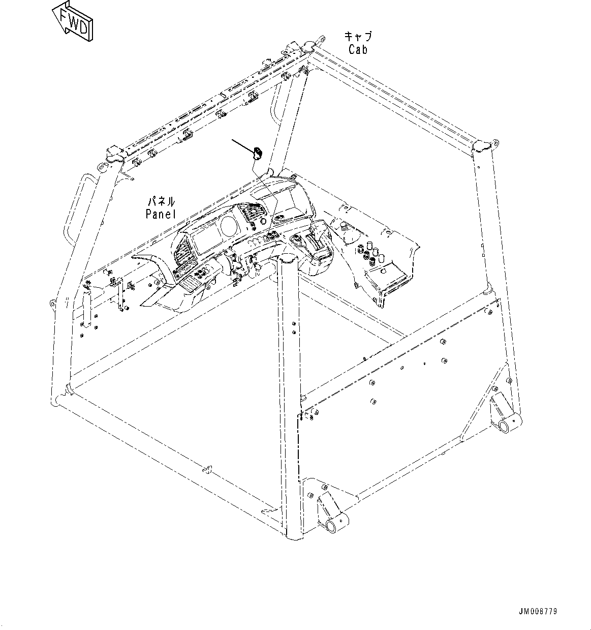 Dump Trucks Komatsu / HM300-5 S/N 10555-UP (For KAL)(0001224C) / Cab Option Switch, ARAC (#10001-)(K002001 : K0201-066001)