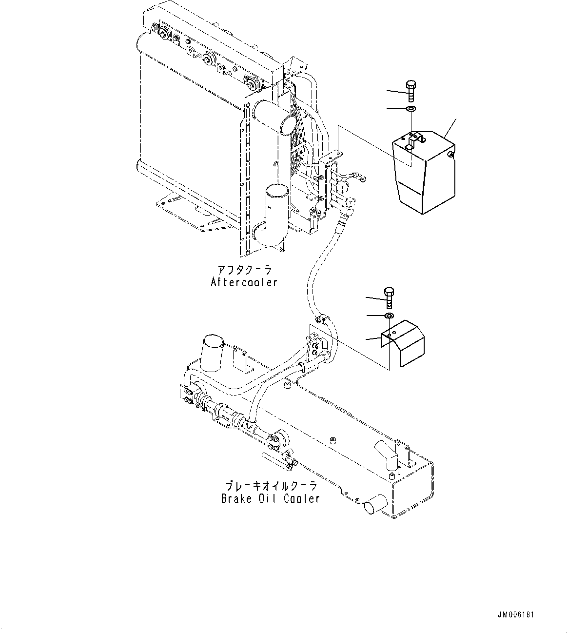 Dump Trucks Komatsu / HM400-5 S/N 10650-UP (For KAL)(0001225C) / Front Steering and Hoist Hydraulic Piping, Cover (#10001-)(H004014 : H3410-002014)