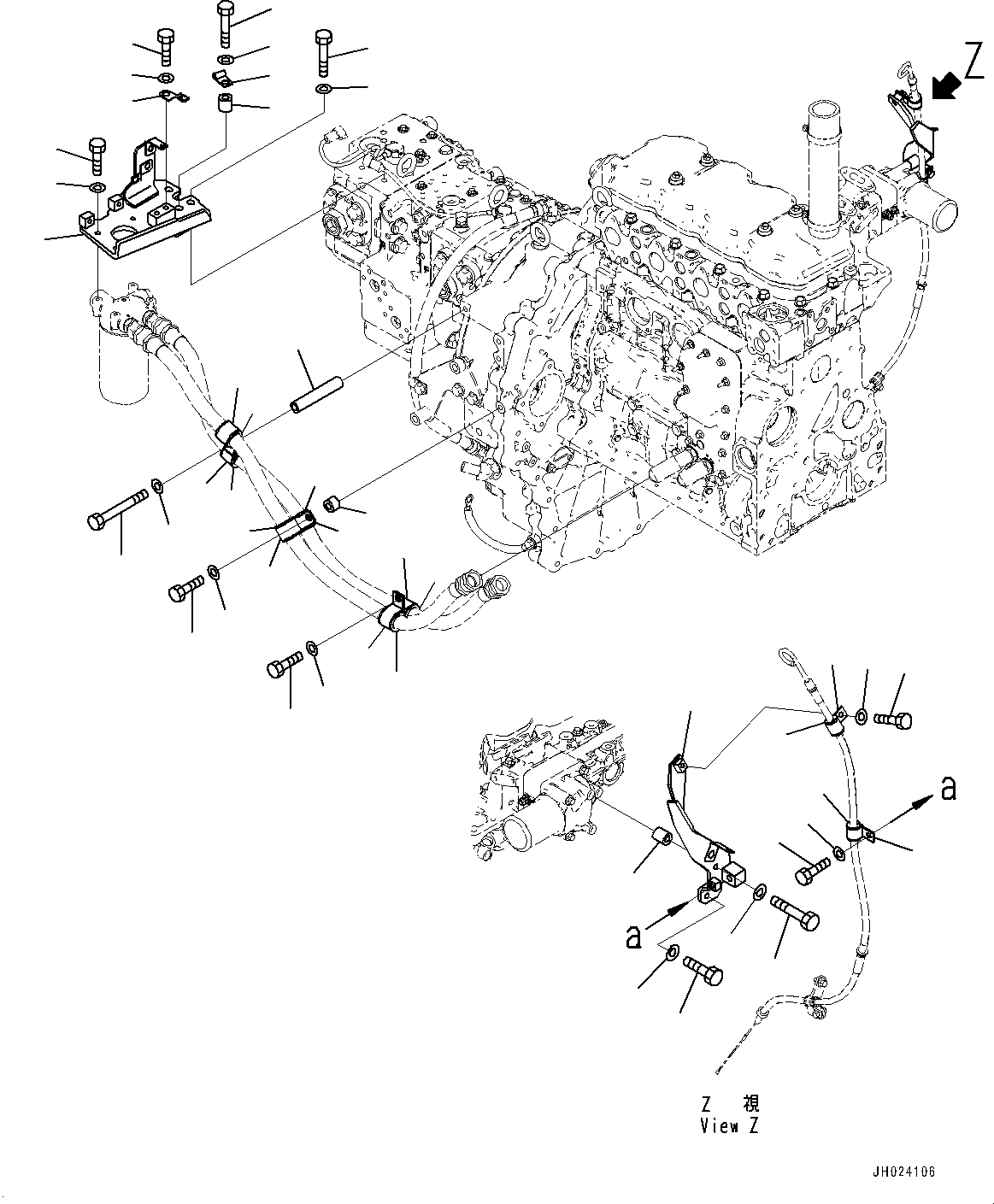 Excavators Komatsu / HB215LC-3 S/N 70001-UP (For KAL)(0001233C) / Engine Related Parts, Oil Filter Mounting (#70001-)(B002007 : B0000-005007)