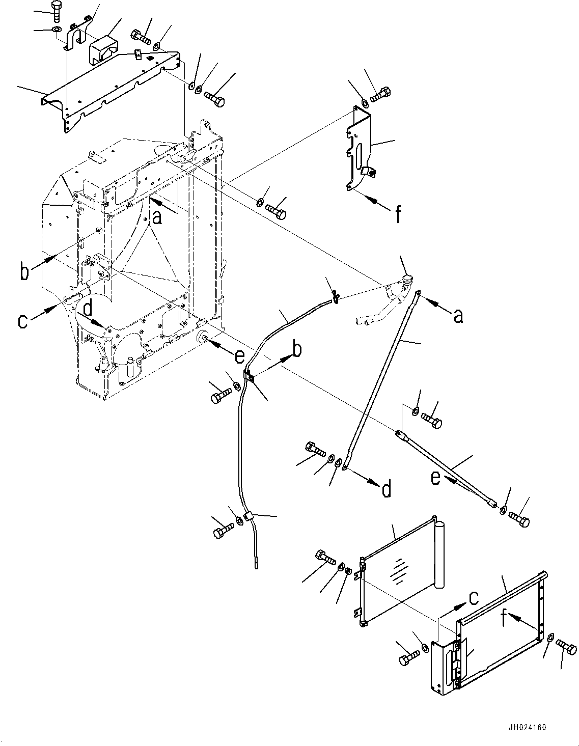 Excavators Komatsu / HB215LC-3 S/N 70001-UP (For KAL)(0001233C) / Cooling System, Condenser (#70001-)(C001006 : C0100-001006)