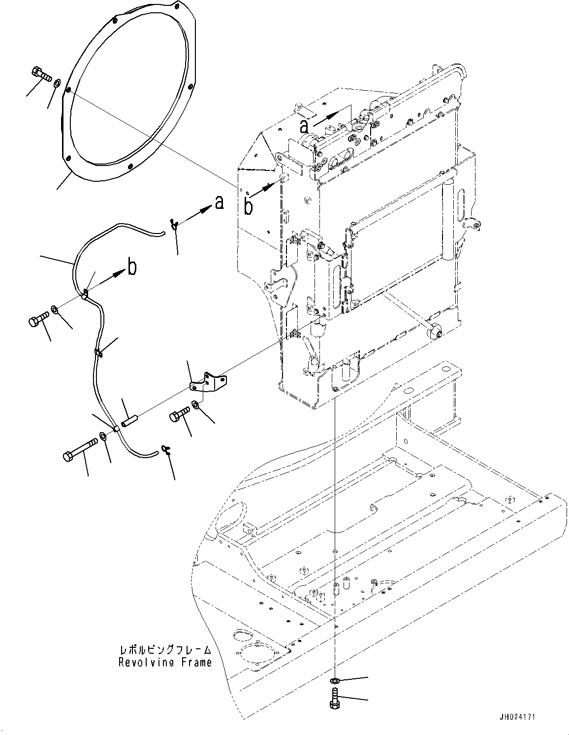Excavators Komatsu / HB215LC-3 S/N 70001-UP (For KAL)(0001233C) / Cooling System, Reservoir Tank Piping (#70001-)(C001012 : C0100-001012)