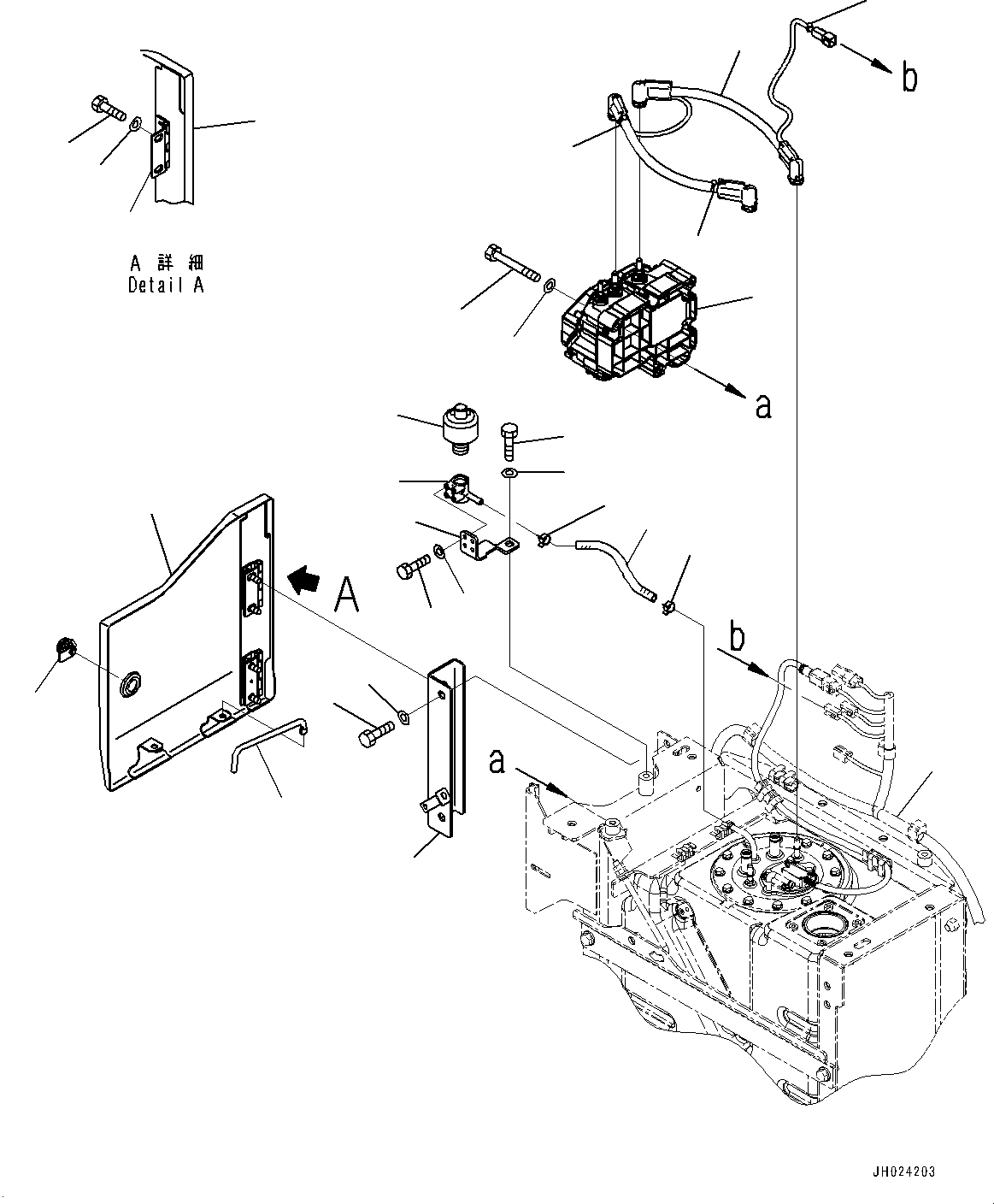 Excavators Komatsu / HB215LC-3 S/N 70001-UP (For KAL)(0001233C) / DEF Tank, Supply Module Mounting (#70001-)(D003002 : D0500-001002)