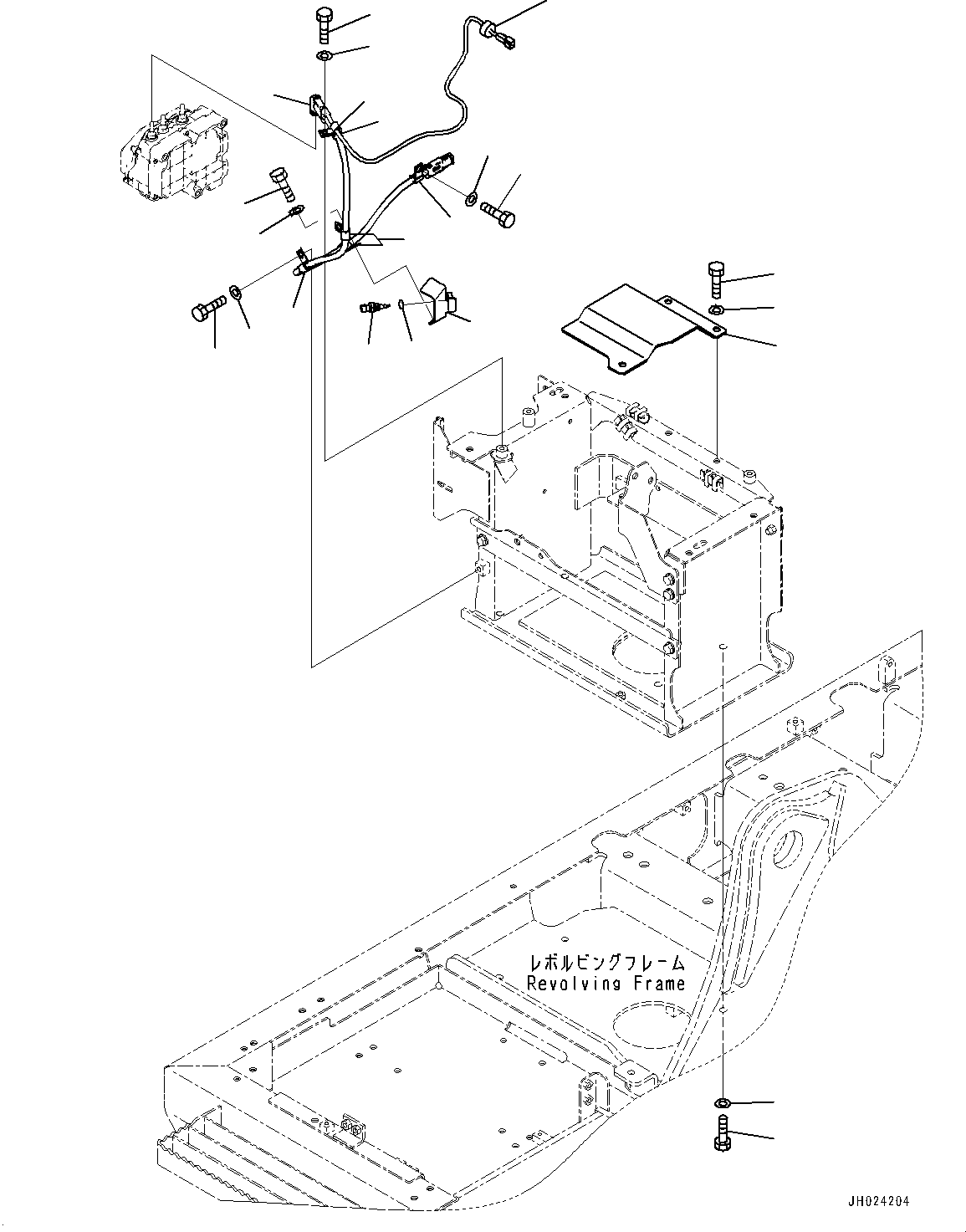 Excavators Komatsu / HB215LC-3 S/N 70001-UP (For KAL)(0001233C) / DEF Tank, DEF Pressure Hose (#70001-)(D003005 : D0500-001005)