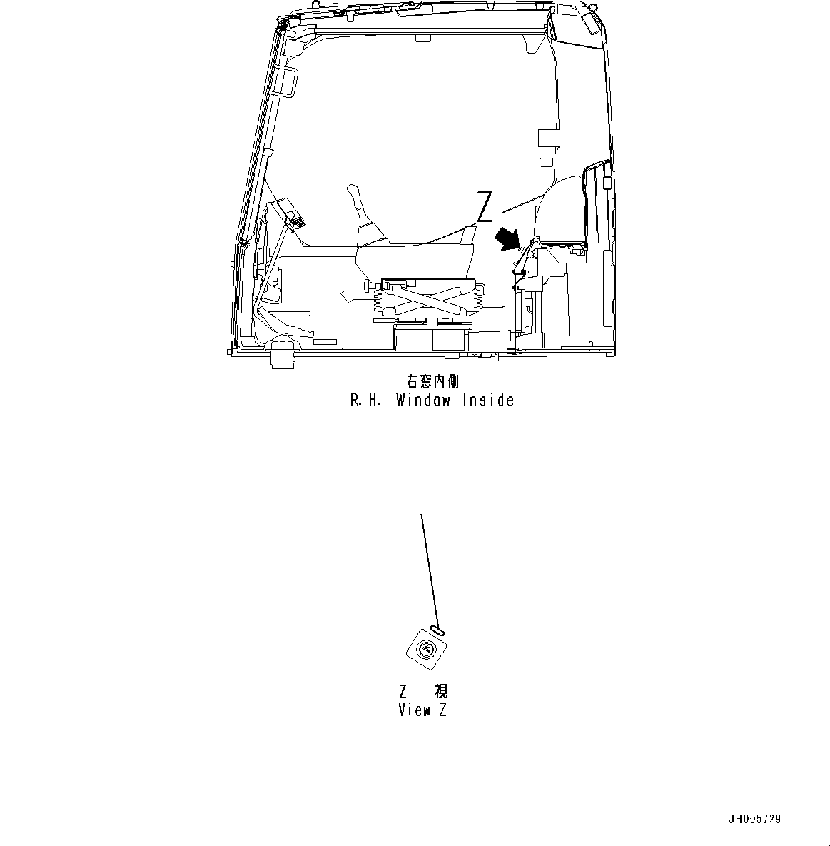 Excavators Komatsu / HB215LC-3 S/N 70001-UP (For KAL)(0001233C) / Caution Plates, 24Volt (#70001-)(U017001 : U0710-001001)