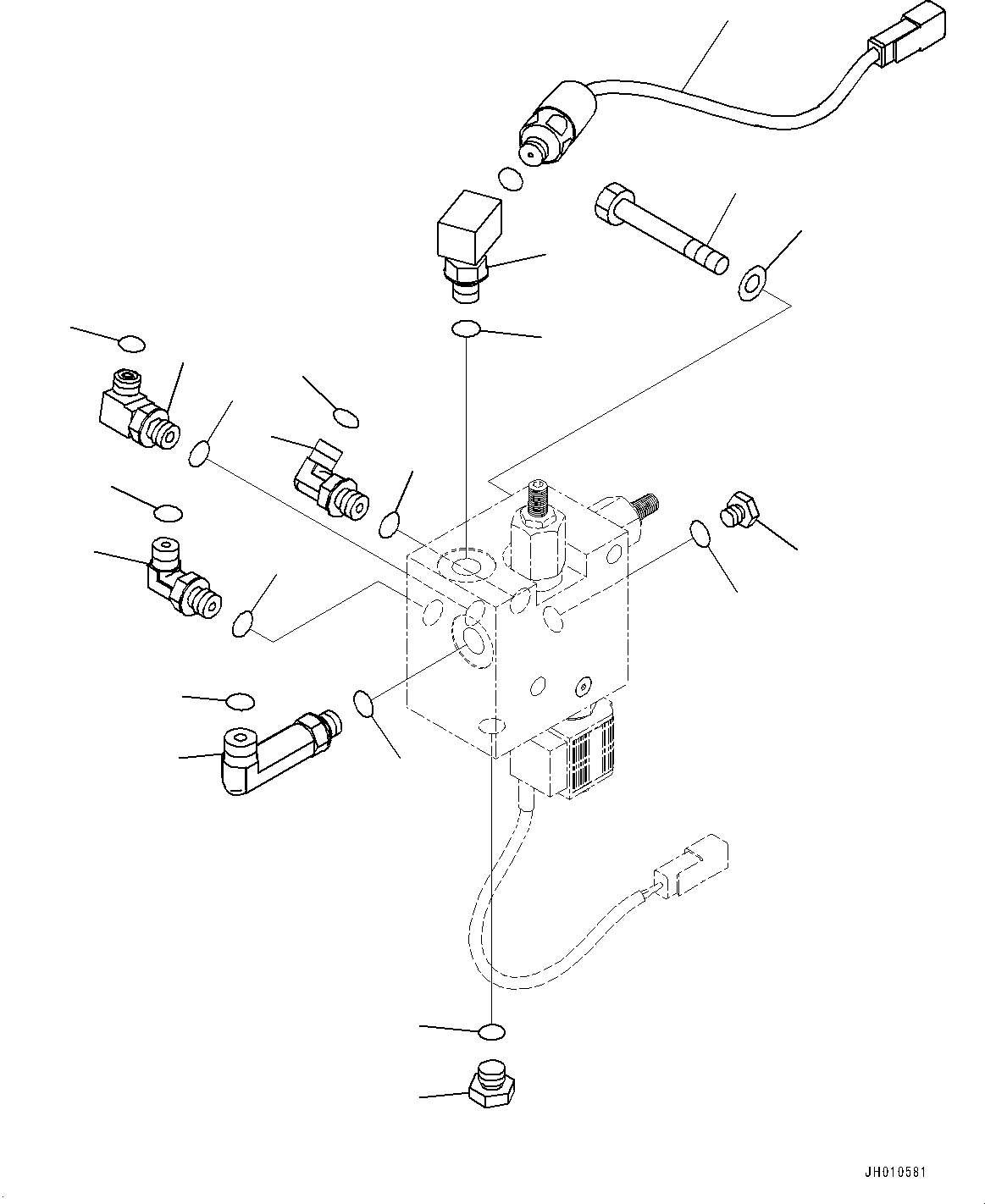 Excavators Komatsu / PC170LC-11 S/N 35001-UP (For KAL)(1001221C) / Quick Coupler Piping, Elbow (#35001-)(H017002 : H1271-001002)
