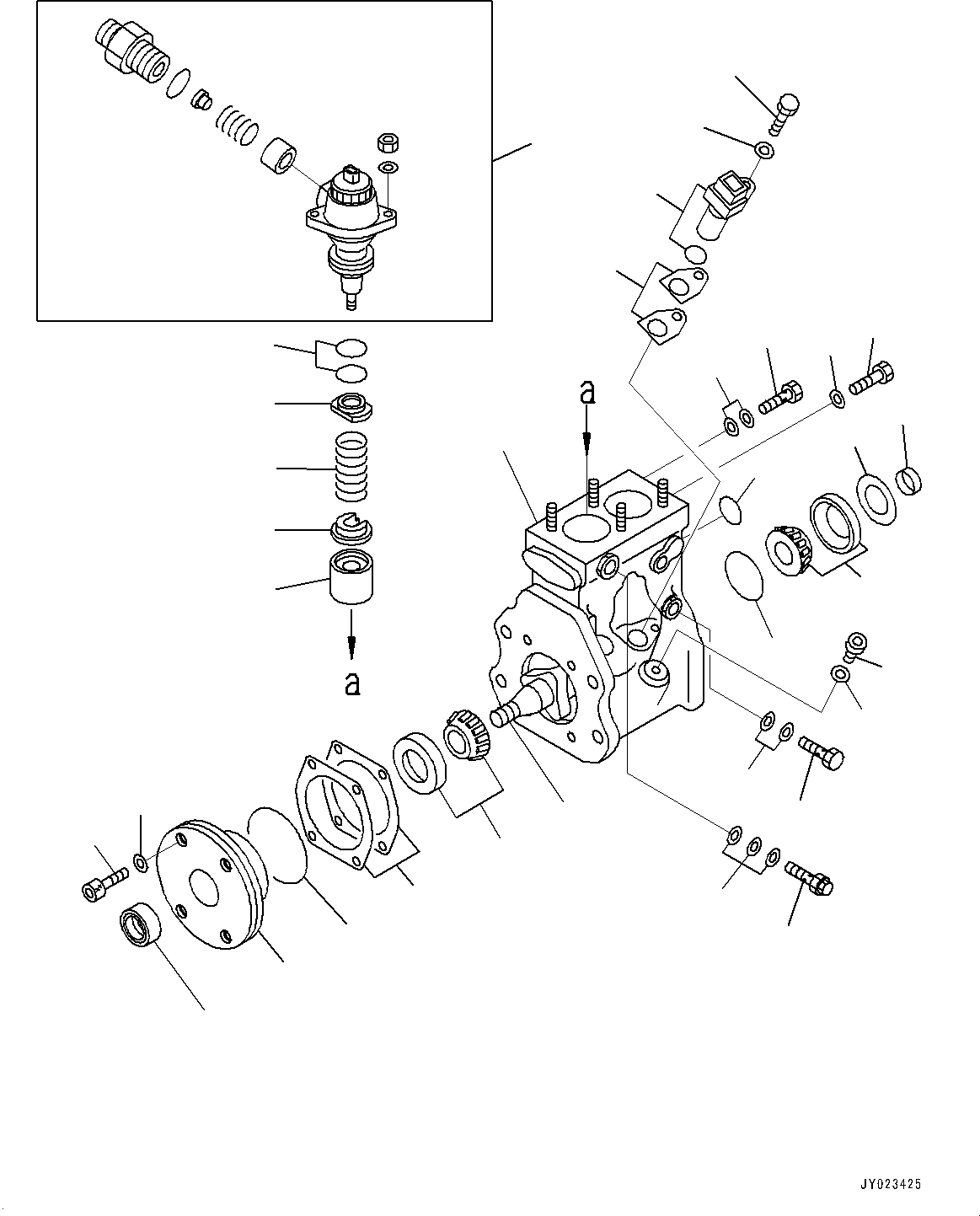 Engines Komatsu / SAA6D140E-7D S/N 830556-UP (For PC700LC-11)(1001230C) / Fuel Supply Pump, Inner Parts, Pump (#830556-)(D001001 : A4010-001001)
