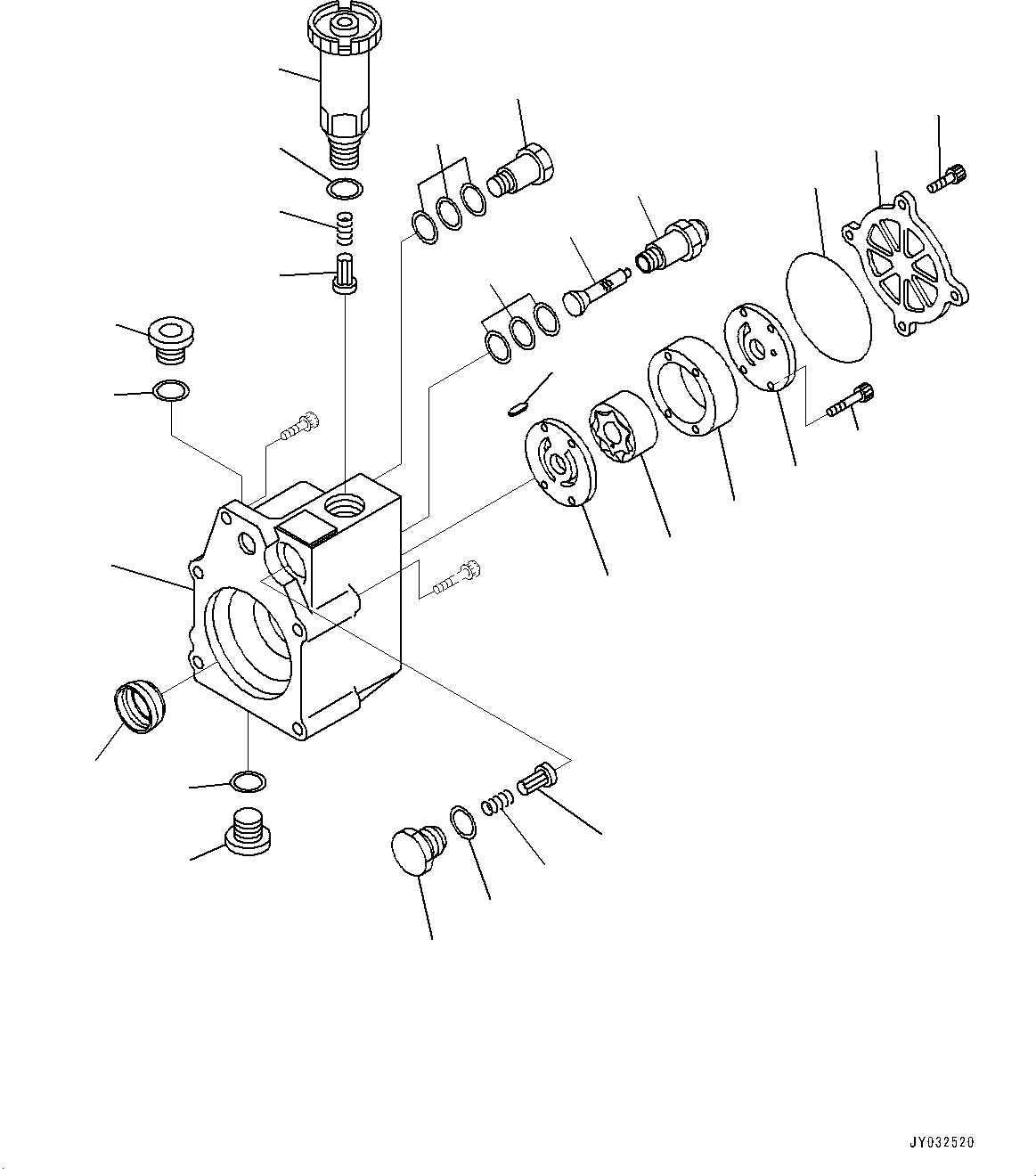 Engines Komatsu / SAA6D140E-7D S/N 830556-UP (For PC700LC-11)(1001230C) / Fuel Supply Pump, Inner Parts, Feed Pump (#830556-)(D001002 : A4010-001002)