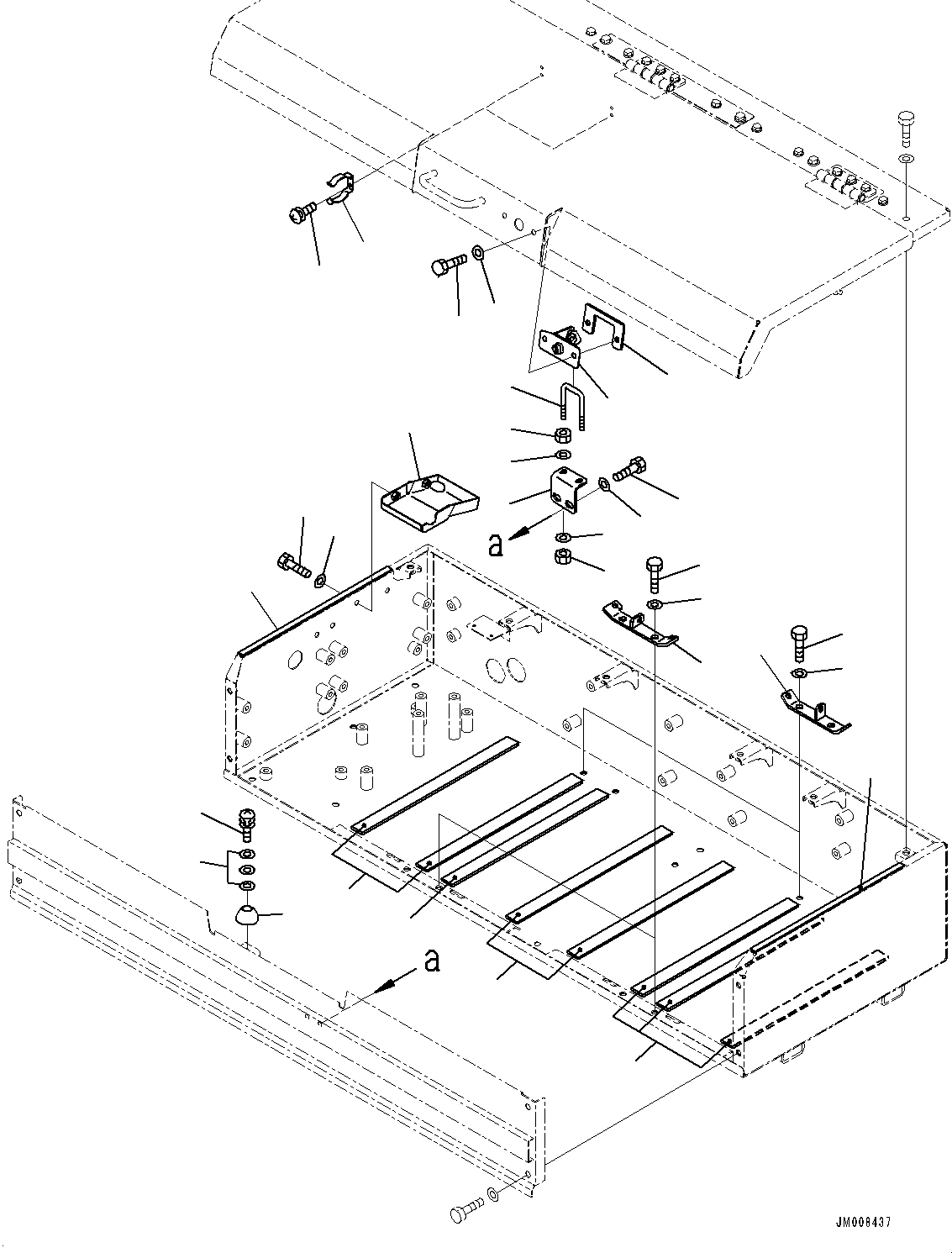 Dump Trucks Komatsu / HD605-8 S/N 30072-UP (For KAL)(1001232C) / Battery Box, Related Parts (#30001-)(E001006 : E0100-001005)