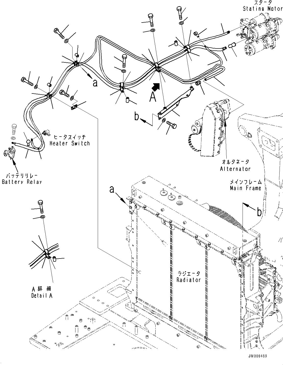 Dump Trucks Komatsu / HD605-8 S/N 30072-UP (For KAL)(1001232C) / Electric System, Cable (#30001-)(E003007 : E0200-002007)