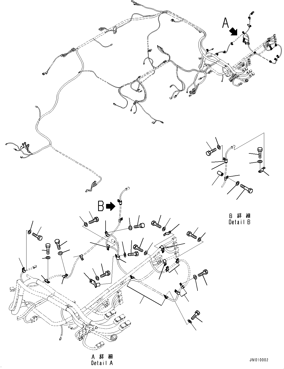 Dump Trucks Komatsu / HD605-8 S/N 30072-UP (For KAL)(1001232C) / Electric System, Mounting Parts (7/13) (#30001-)(E002011 : E0200-001011)