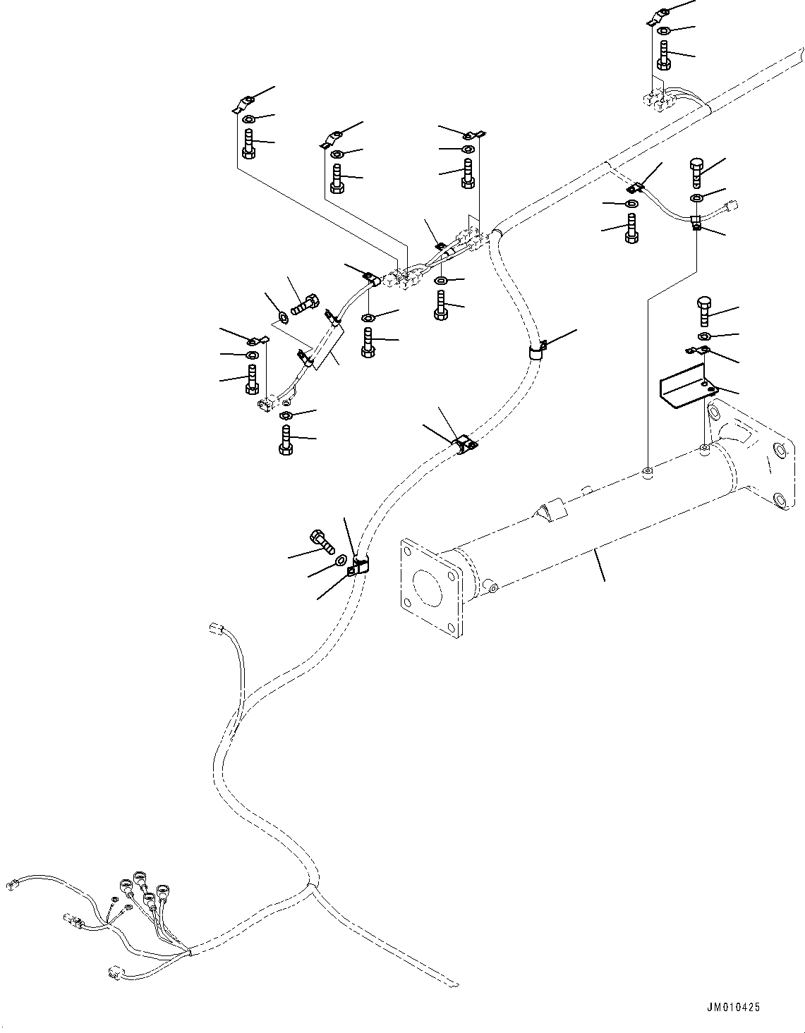 Dump Trucks Komatsu / HD605-8 S/N 30072-UP (For KAL)(1001232C) / Electric System, Mounting Parts (12/13) (With Anti-skid Brake System (ABS)) (#30001-)(E005016 : E0200-004016)
