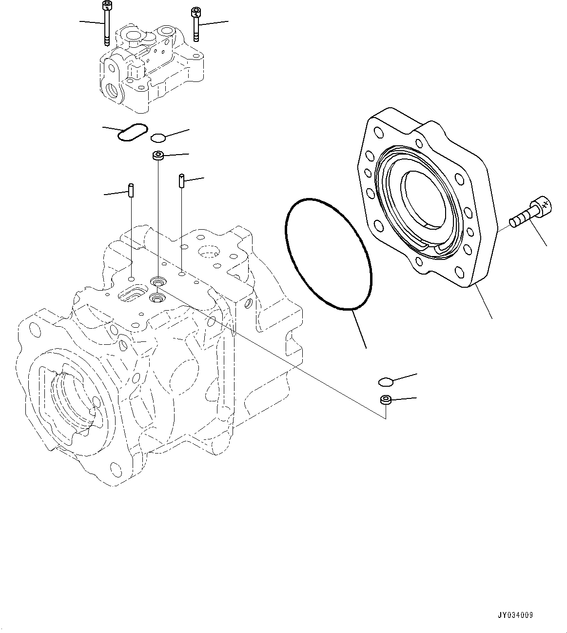 Komatsu parts book diagram for HD605-8 S/N 30072-UP (For KAL): TORQUE CONVERTER AND TRANSMISSION, RADIATOR FAN PUMP (5/5) (#30001-)