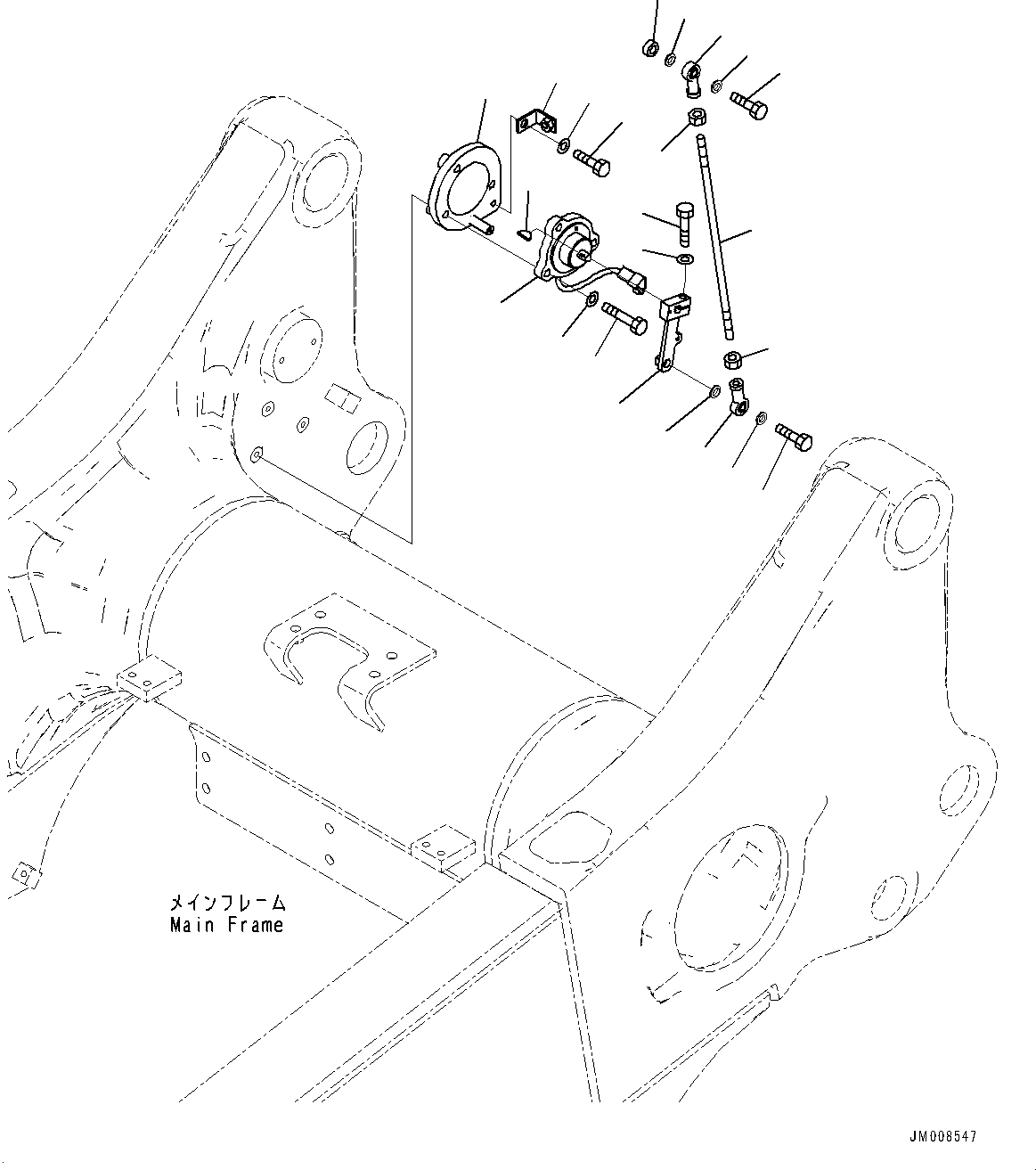 Komatsu parts book diagram for HD605-8 S/N 30072-UP (For KAL): POSITIONER (#30001-)