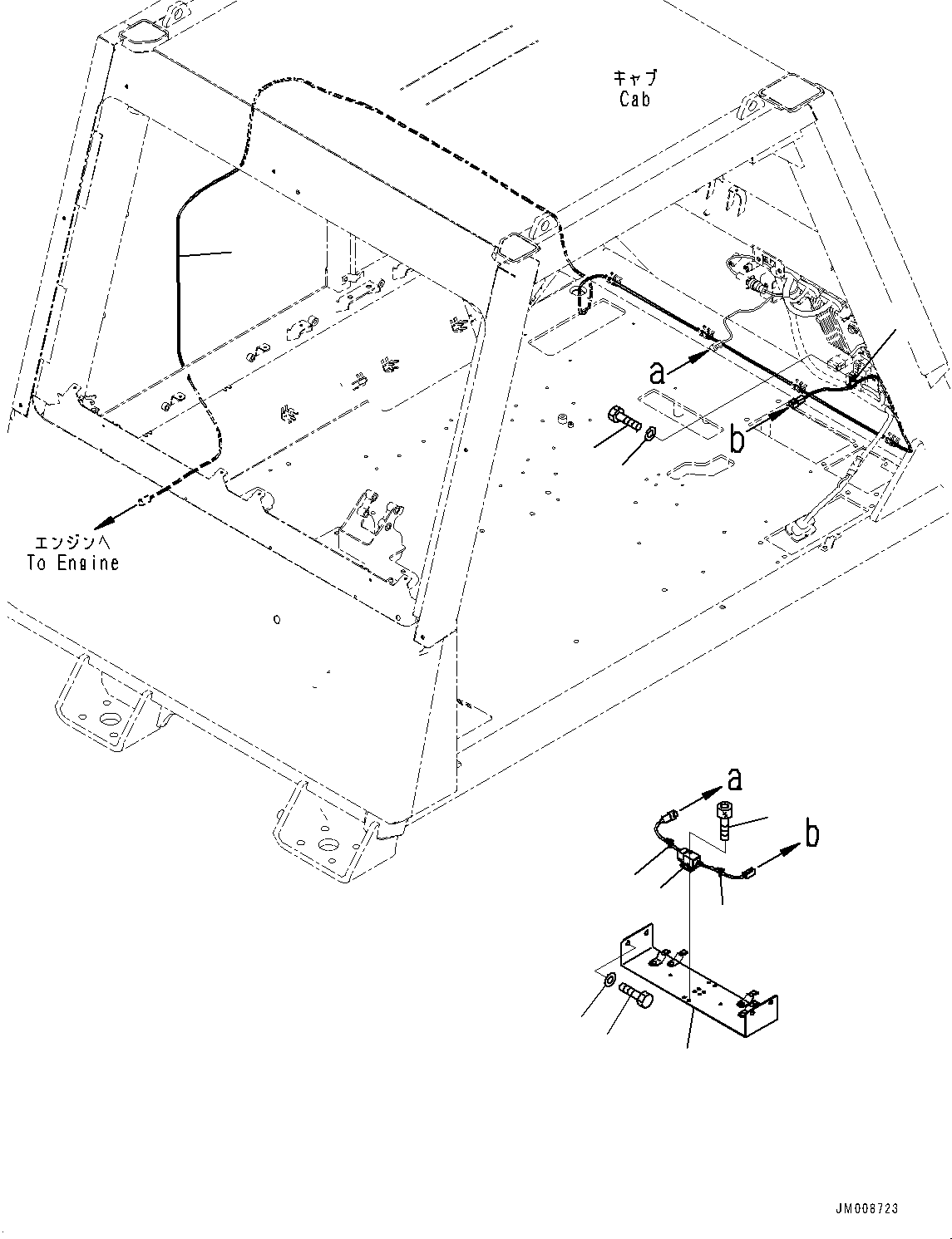Dump Trucks Komatsu / HD605-8 S/N 30072-UP (For KAL)(1001232C) / Cab, Amplifier (#30001-)(K001054 : K0200-004054)