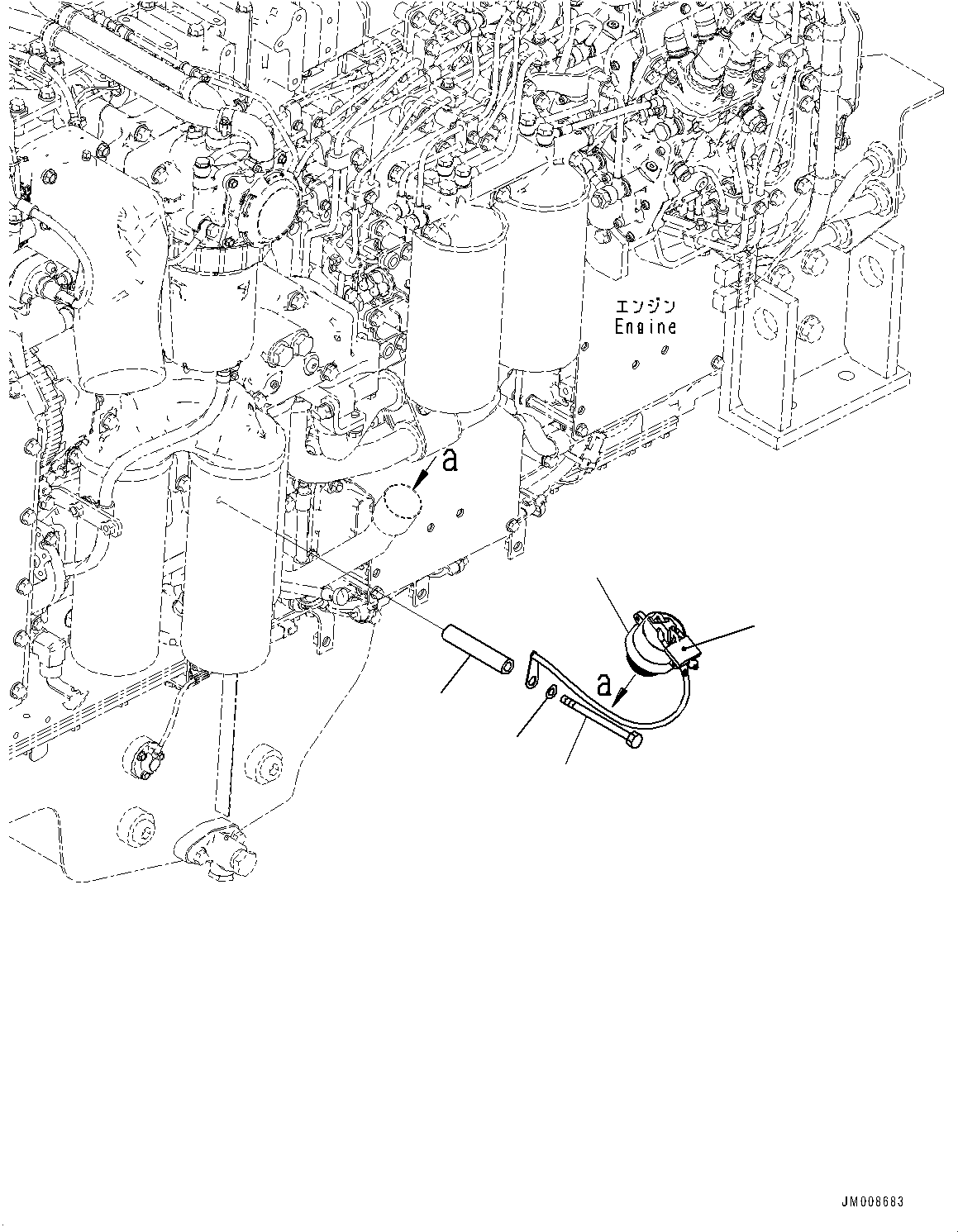 Komatsu parts book diagram for HD605-8 S/N 30072-UP (For KAL): CAP LOCK (#30001-)