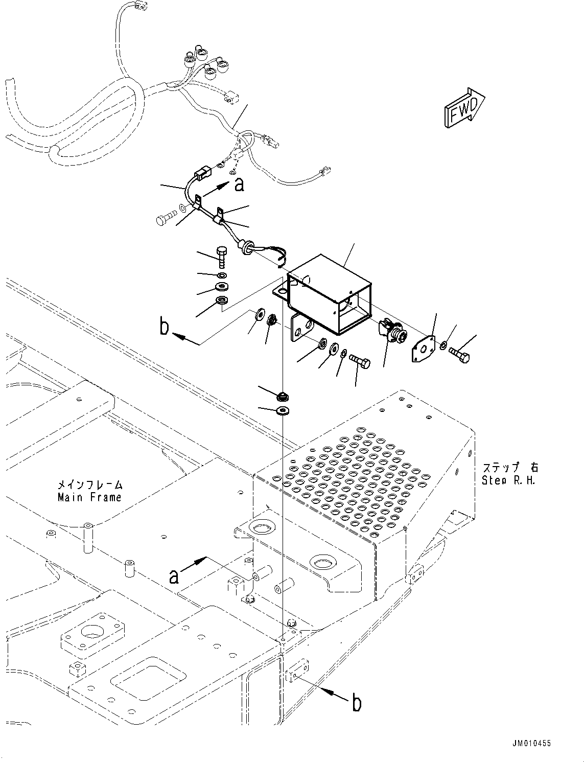 Komatsu parts book diagram for HD605-8 S/N 30072-UP (For KAL): EMERGENCY ENGINE STOP SWITCH (#30001-)