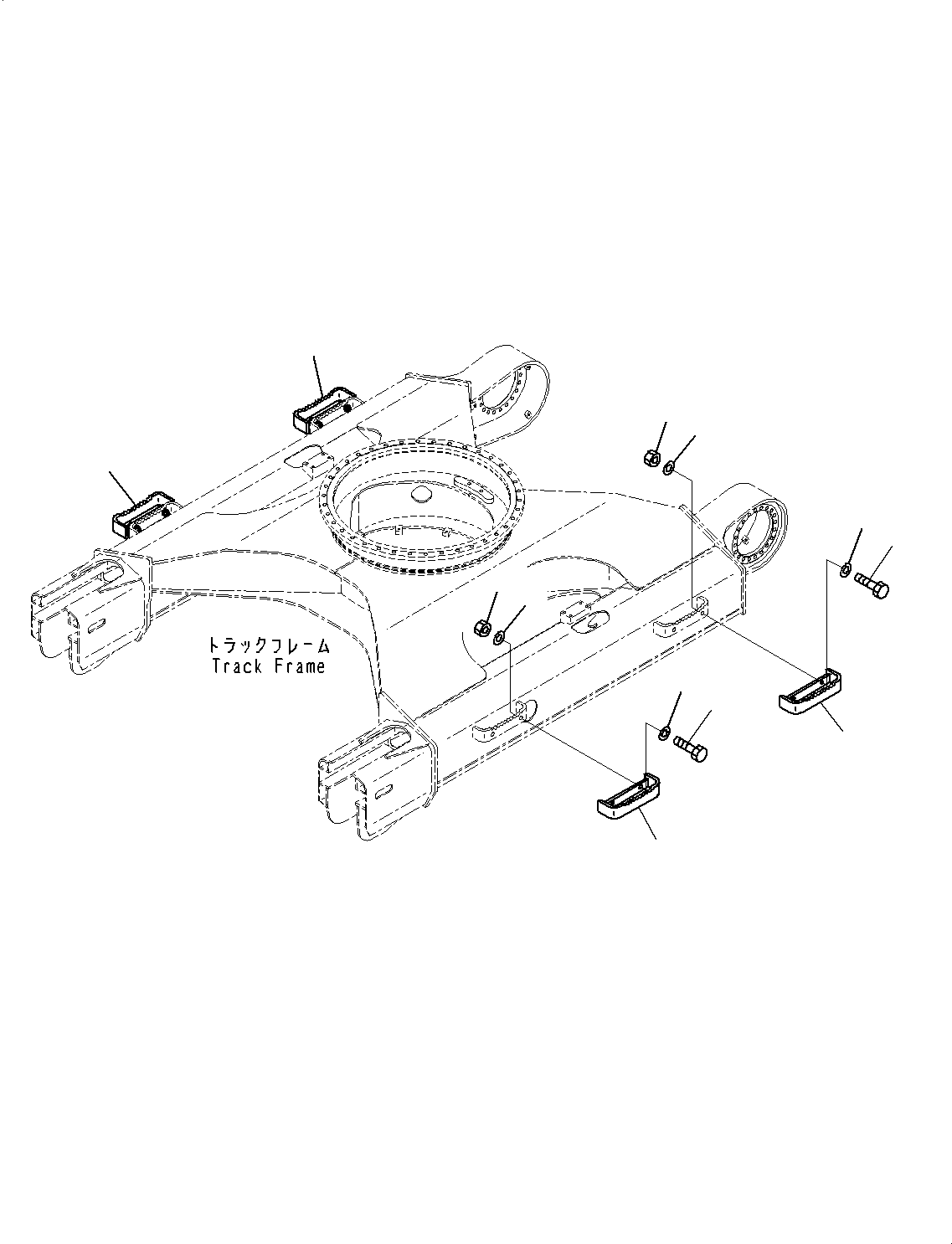 Excavators Komatsu / PC128USI-10 S/N 44527-UP(1001233C) / Additional Track Frame Step (#44383-)(R010001 : R1300-001001)