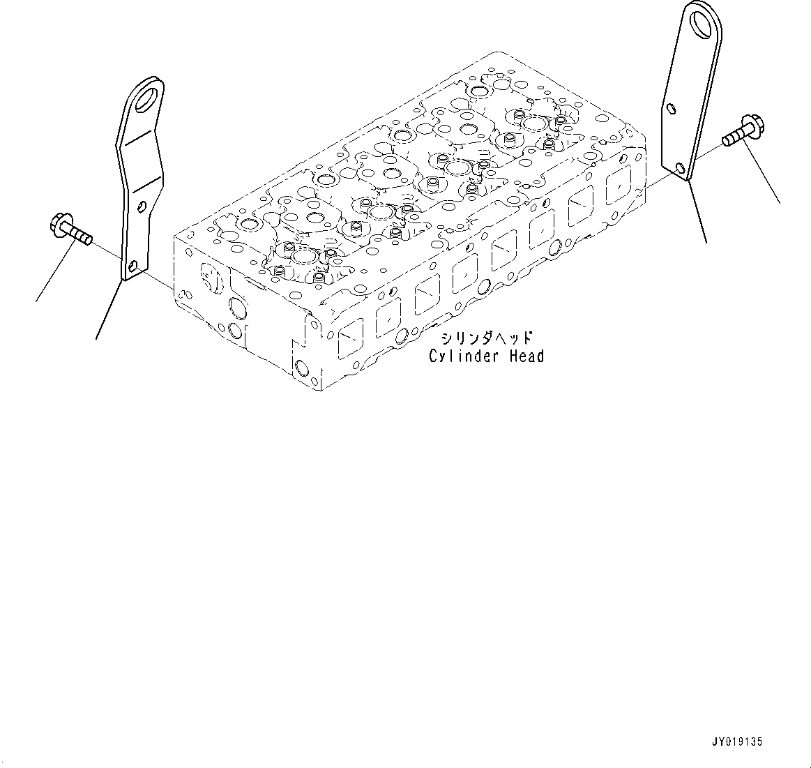 Engines Komatsu / SAA4D95LE-6 S/N 700006-UP (For PC128USI-10)(1001234C) / Lifting Arrangement (#700006-)(A016001 : ALA00-001001)