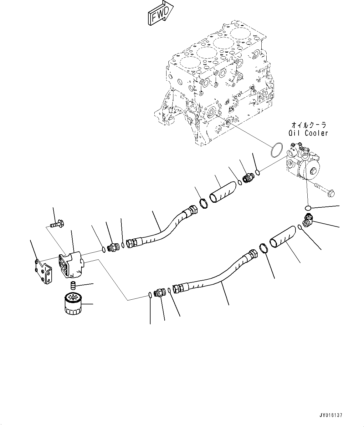 Engines Komatsu / SAA4D95LE-6 S/N 700006-UP (For PC128USI-10)(1001234C) / Engine Oil Filter (#700006-)(C002001 : ALF00-001001)