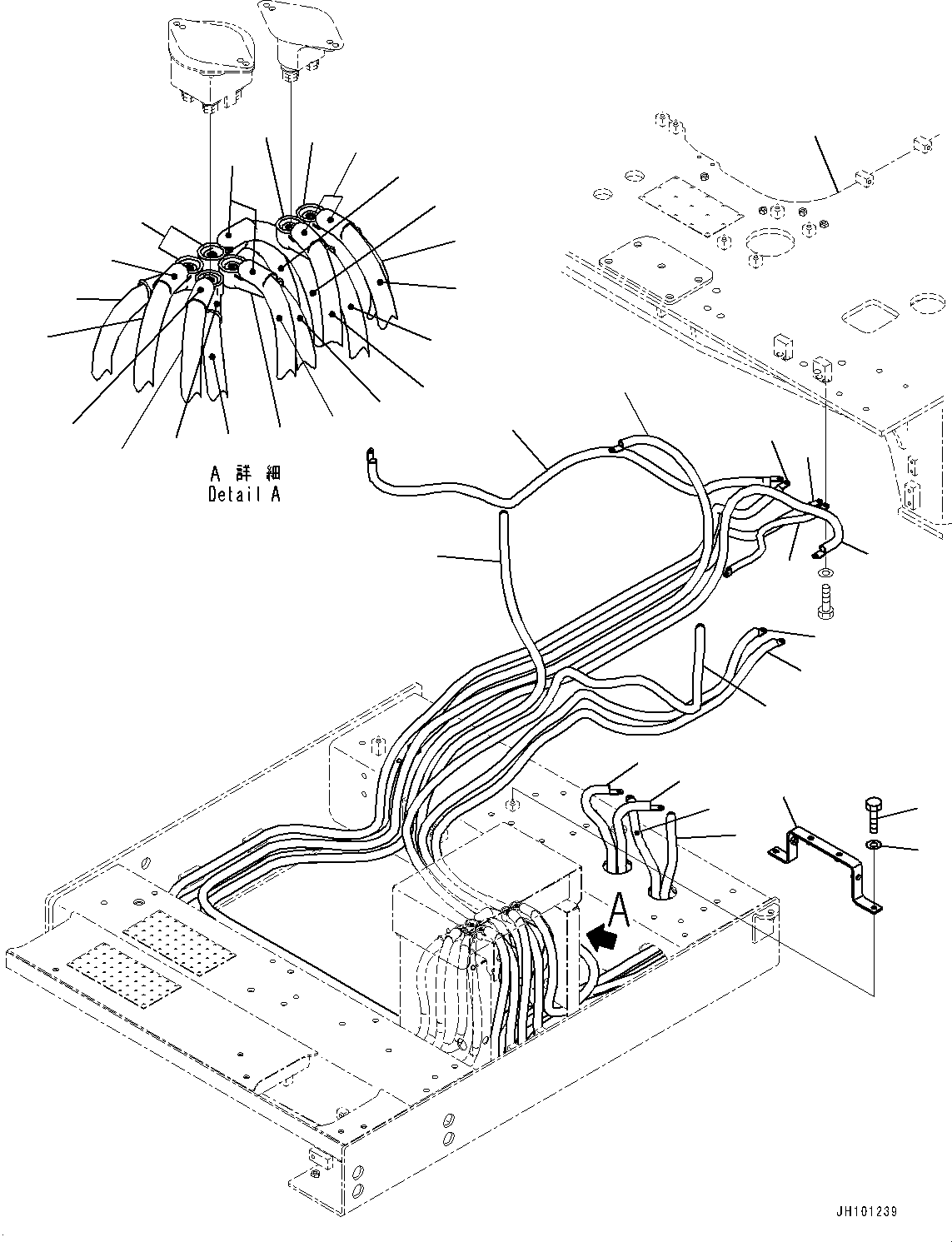 Excavators Mining Komatsu / PC2000-11 S/N 30001-UP(1001258C) / Electric Wiring Harness, Isolator Cable (#30001-)(E002018 : E0200-001018)