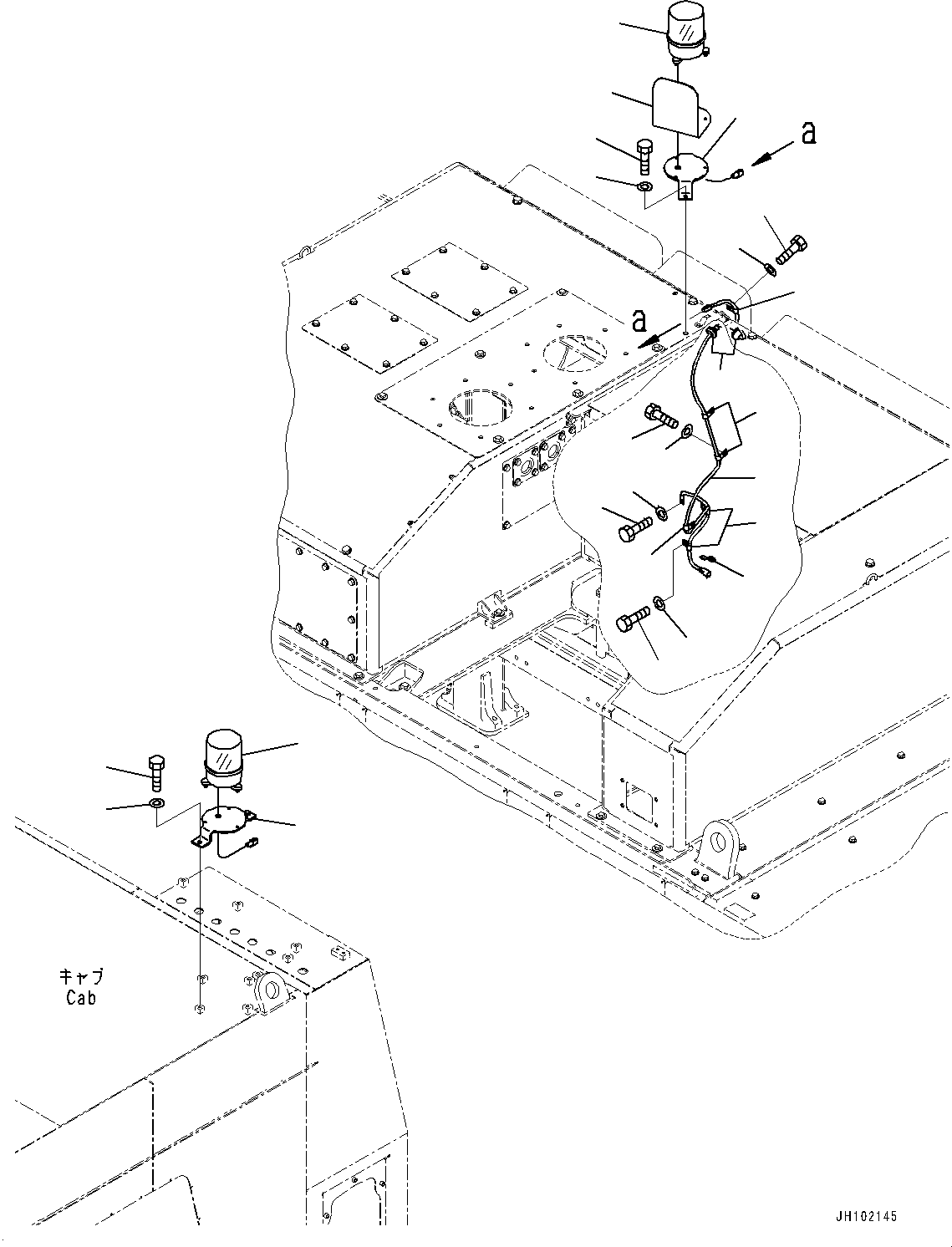 Excavators Mining Komatsu / PC2000-11 S/N 30001-UP(1001258C) / Beacon Lamp, Lamp (#30002-)(E008001 : E0201-003001)