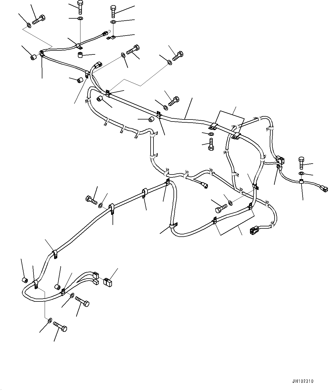 Excavators Mining Komatsu / PC2000-11 S/N 30001-UP(1001258C) / Additional Electric Wiring Harness, Wiring Harness (#30001-)(E010001 : E0202-001001)