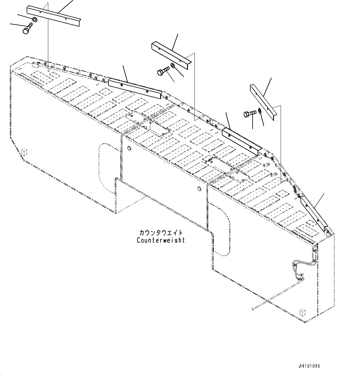 Excavators Mining Komatsu / PC2000-11 S/N 30001-UP(1001258C) / KomVision Camera, Wiring Harness Cover (#30001-)(E015012 : E0450-001012)