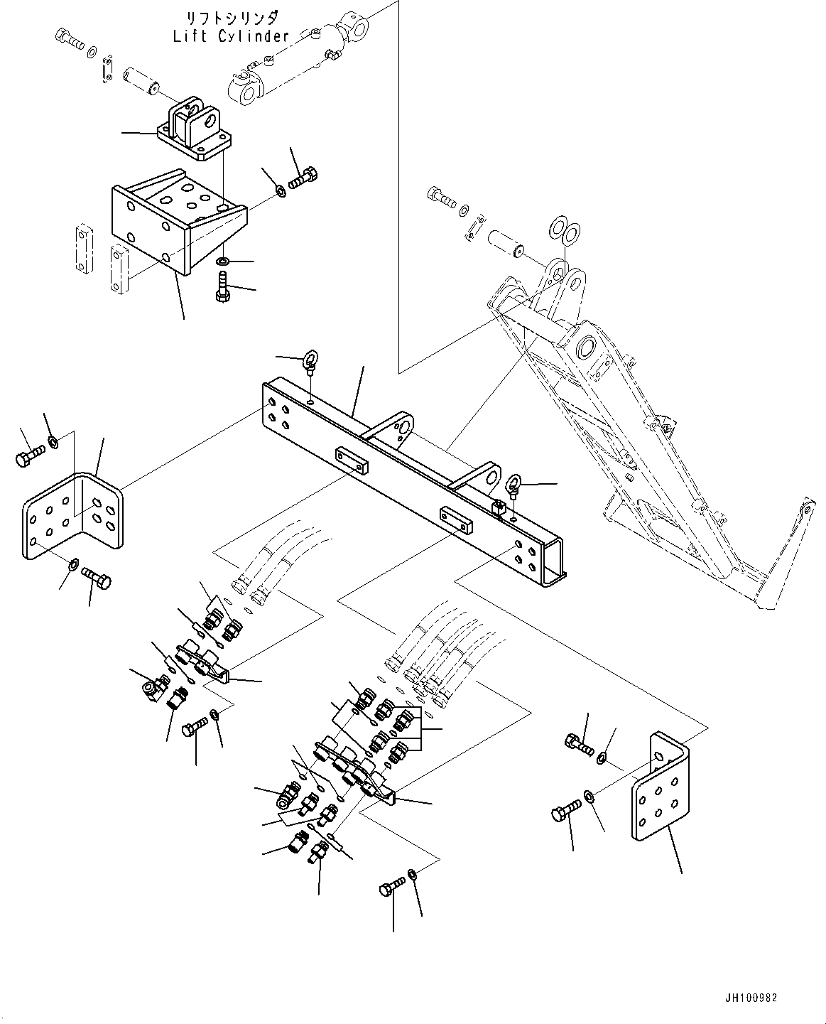 Excavators Mining Komatsu / PC2000-11 S/N 30001-UP(1001258C) / Service Center, Frame (1/2) (#30001-)(W004002 : W1114-002002)
