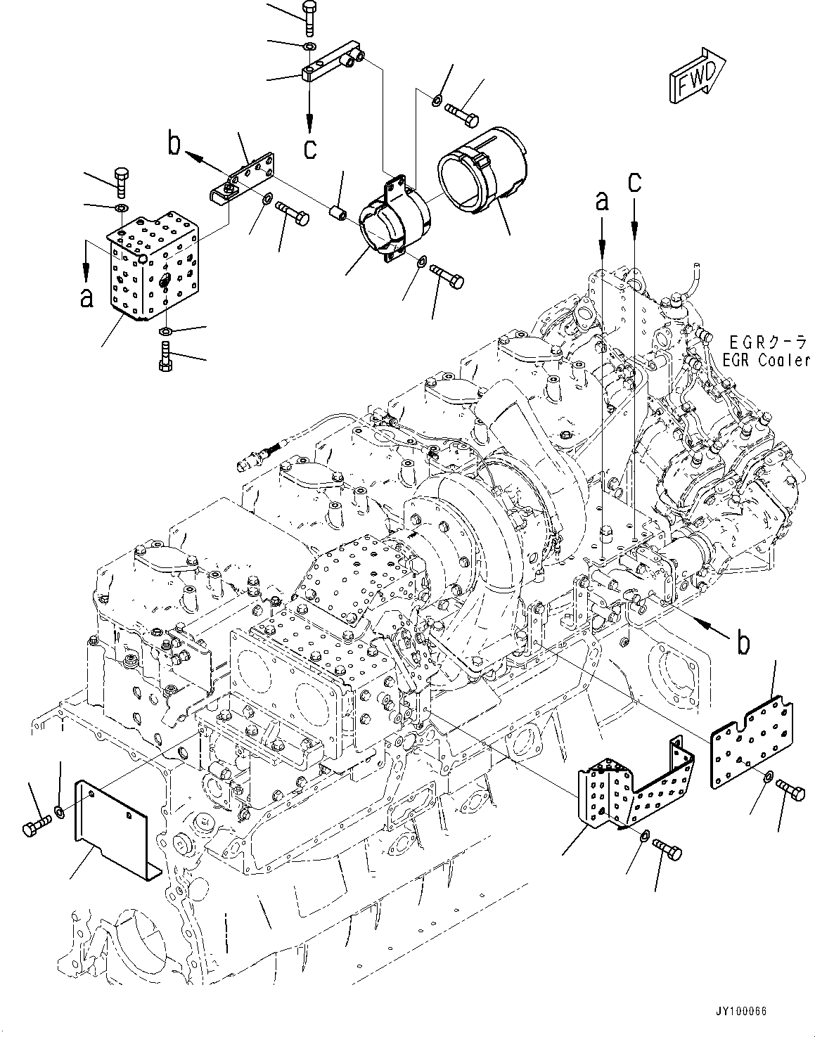 Engines Komatsu / SAA6D170E-7D S/N 710161-UP (For PC1250-11/PC1250LC-11)(1001292C) / Heat Shield, (1/2) (#710161-)(A012001 : A1570-001001)