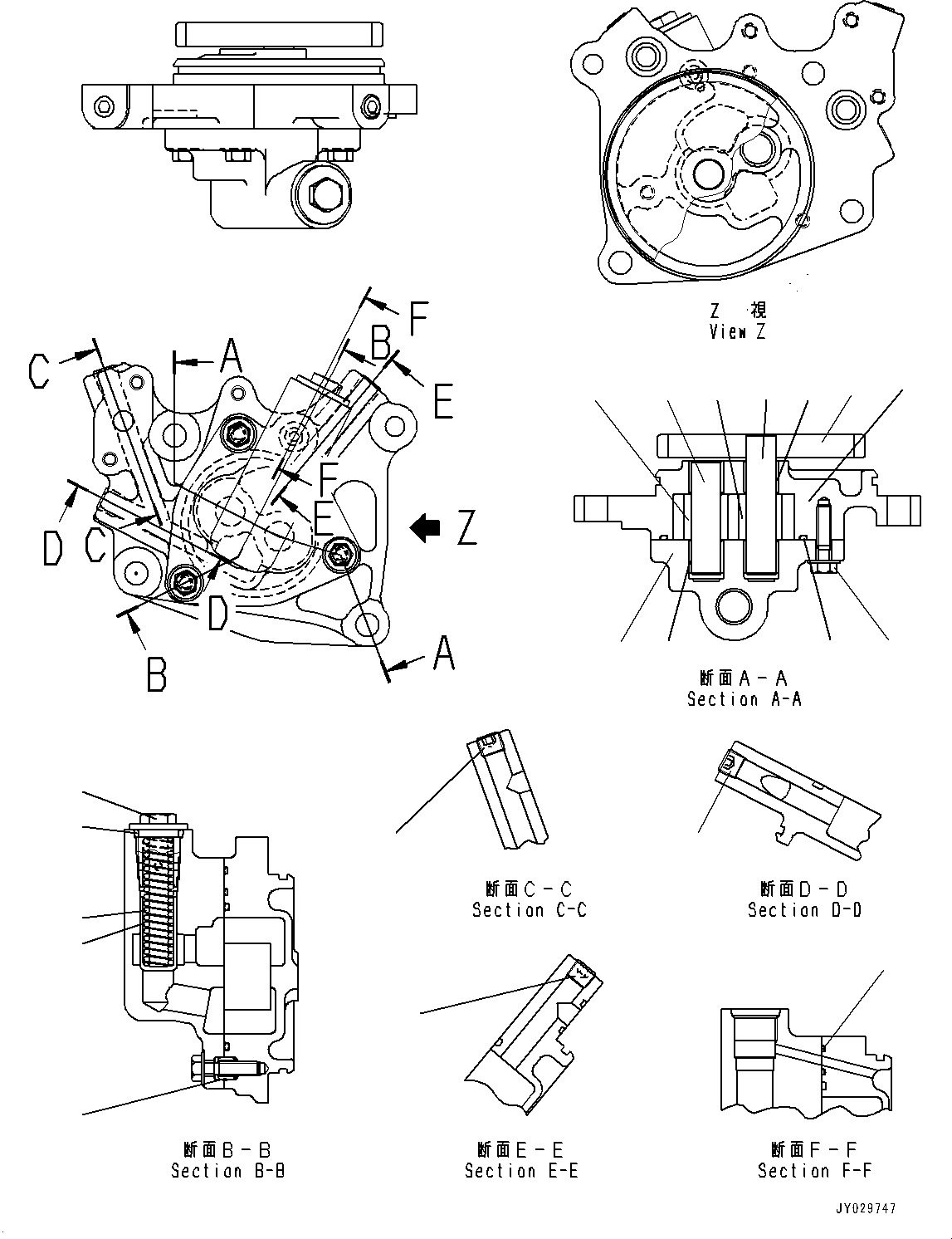 Komatsu parts book diagram for SAA6D170E-7D S/N 710161-UP (For PC1250-11/PC1250LC-11): EXHAUST GAS RE-CIRCULATION (EGR) COOLER, INNER PARTS, EGR OIL PUMP (#710161-)