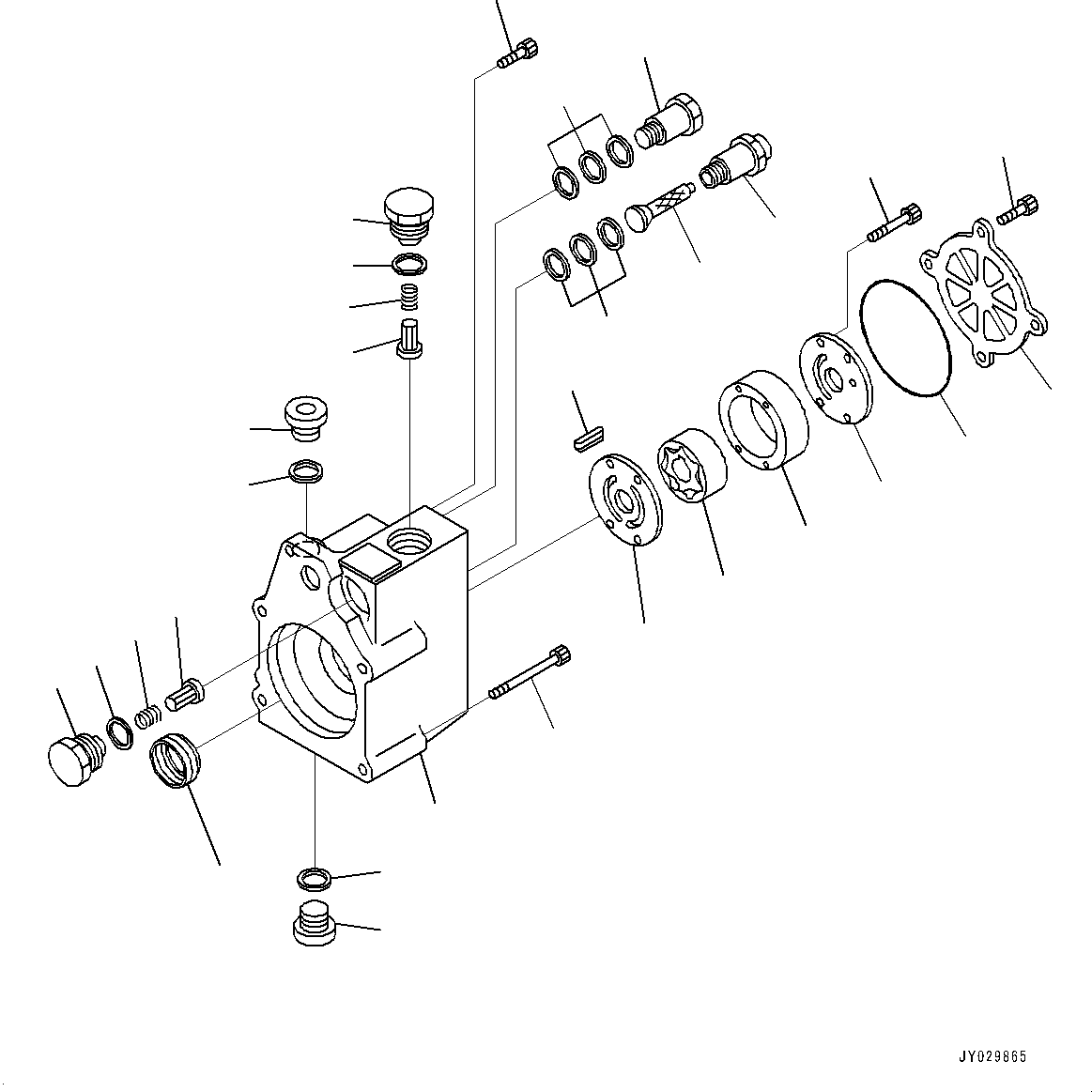 Komatsu parts book diagram for SAA6D170E-7D S/N 710161-UP (For PC1250-11/PC1250LC-11): FUEL SUPPLY PUMP, INNER PARTS, FEED PUMP (#710161-)