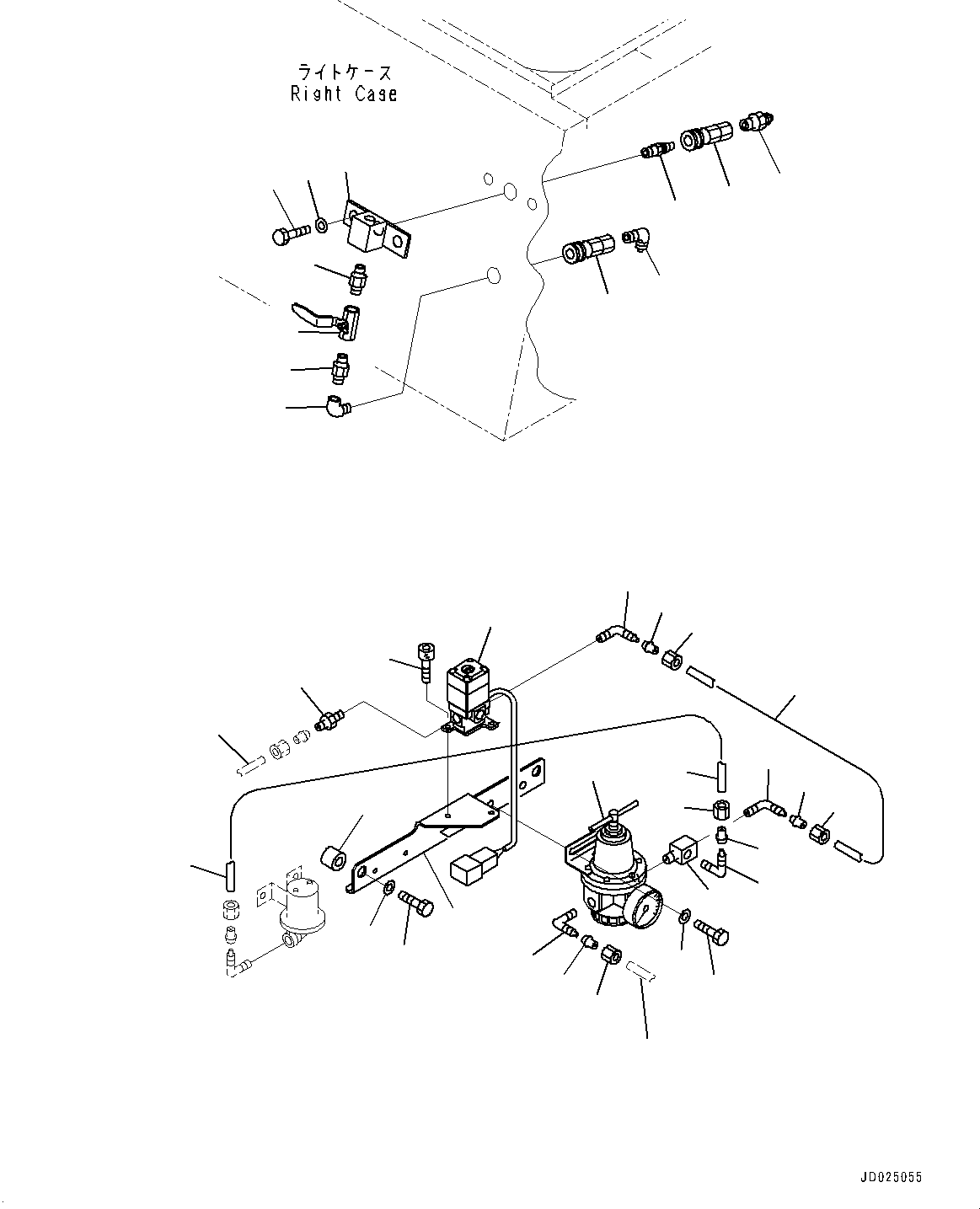 Excavators Komatsu / PC1250-8 S/N 30364-UP (Cold Area Arrangement (-30 deg C) , SP Specification)(1001362C) / Air System, Air Valve (With Auto-greasing System) (#30158-)(G001005 : G0000-015005)