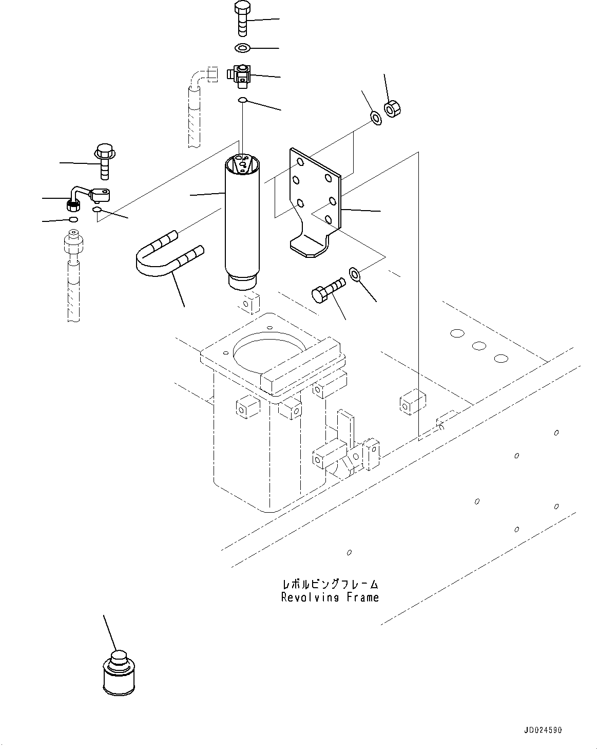 Excavators Komatsu / PC1250-8 S/N 30364-UP (Cold Area Arrangement (-30 deg C) , SP Specification)(1001362C) / Air Conditioner, Receiver Tank (#30158-)(K010001 : K0710-011001)