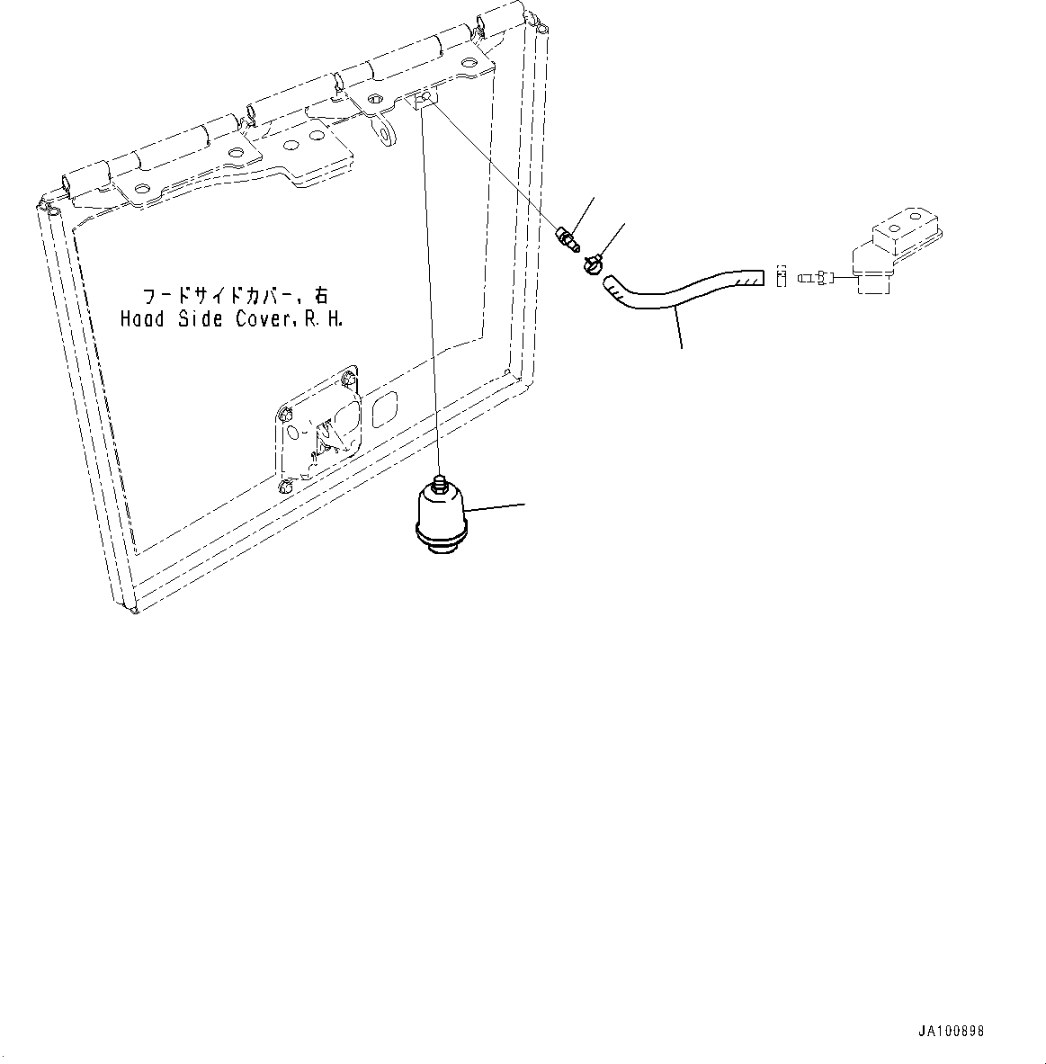 Bulldozers Komatsu / D65PX-18E0 S/N 91845-UP(1001523C) / Air Cleaner Related Parts, Dust Indicator (#91310-)(B002004 : A1470-505004)