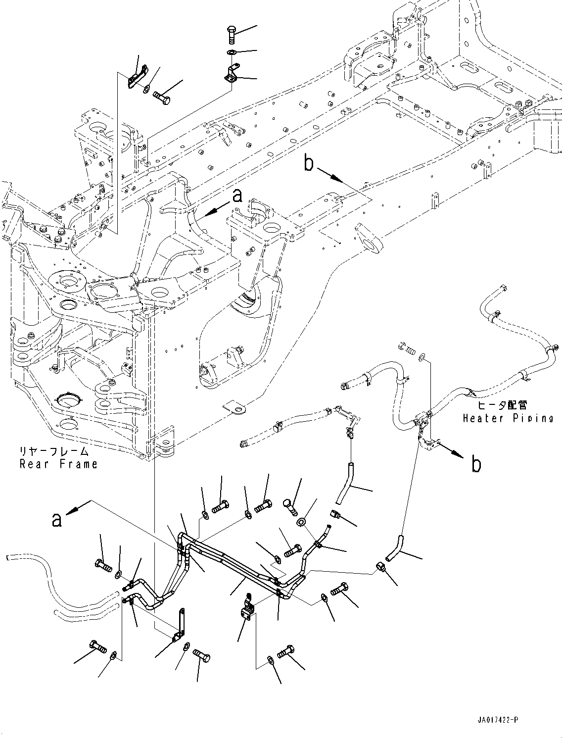 Wheel Loaders Komatsu / WA470-8E0 S/N 100445-UP(1001556C) / DEF Piping, Piping (3/4) (#100001-)(D003005 : D0510-001005)