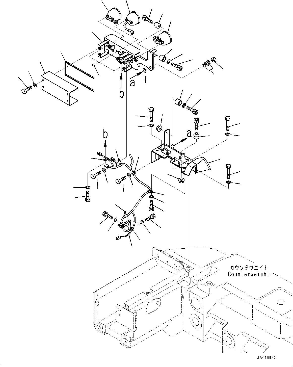 Wheel Loaders Komatsu / WA470-8E0 S/N 100445-UP(1001556C) / Battery Box, Rear Combination Lamp. R.H. (With Rear Combination Lamp for StVZO Specification) (#100001-)(E004006 : E0120-004006)