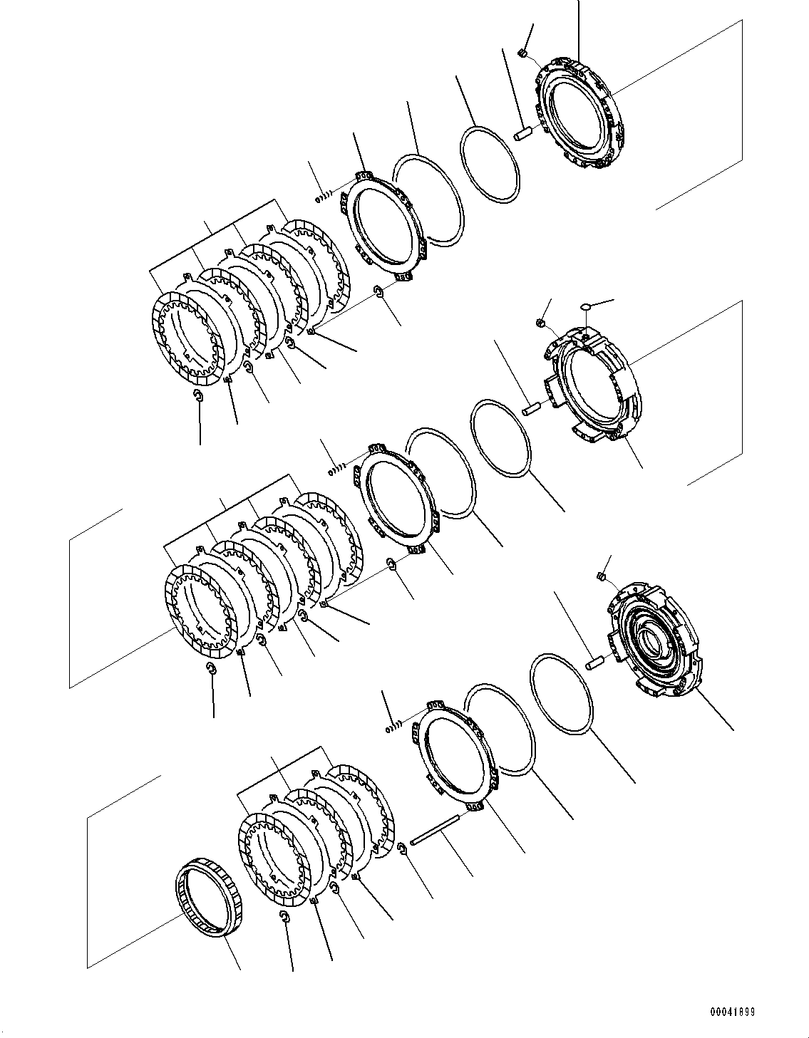 Bulldozers Komatsu / D155AX-8 S/N 100001-UP (For Mosaic)(1001563C) / Power Train, 1st, 2nd and 3rd Housing (#100148-100209)(F002006 : F2300-002006)