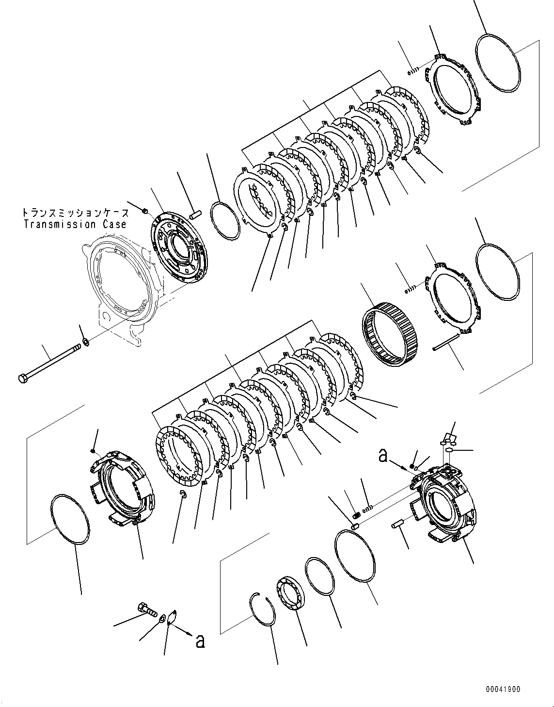 Bulldozers Komatsu / D155AX-8 S/N 100001-UP (For Mosaic)(1001563C) / Power Train, Forward and Reverse Housing (#100148-100209)(F002007 : F2300-002007)