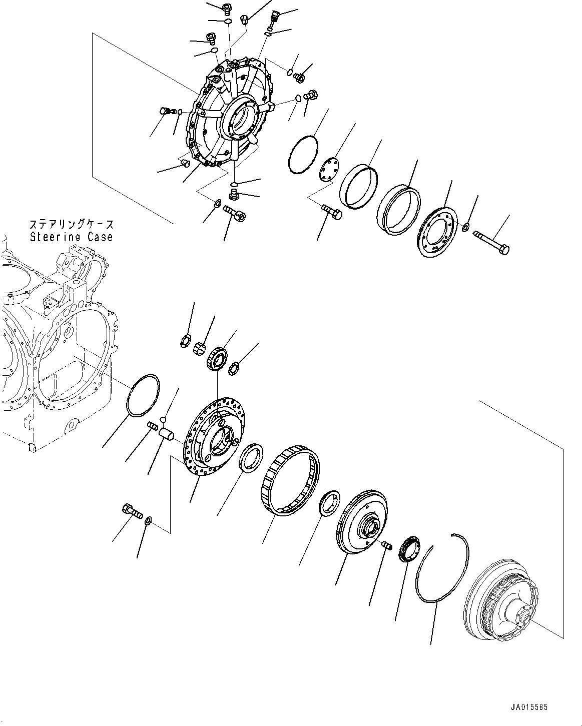 Bulldozers Komatsu / D155AX-8 S/N 100001-UP (For Mosaic)(1001563C) / Power Train, Brake (2/2) (#100148-100209)(F002018 : F2300-002018)