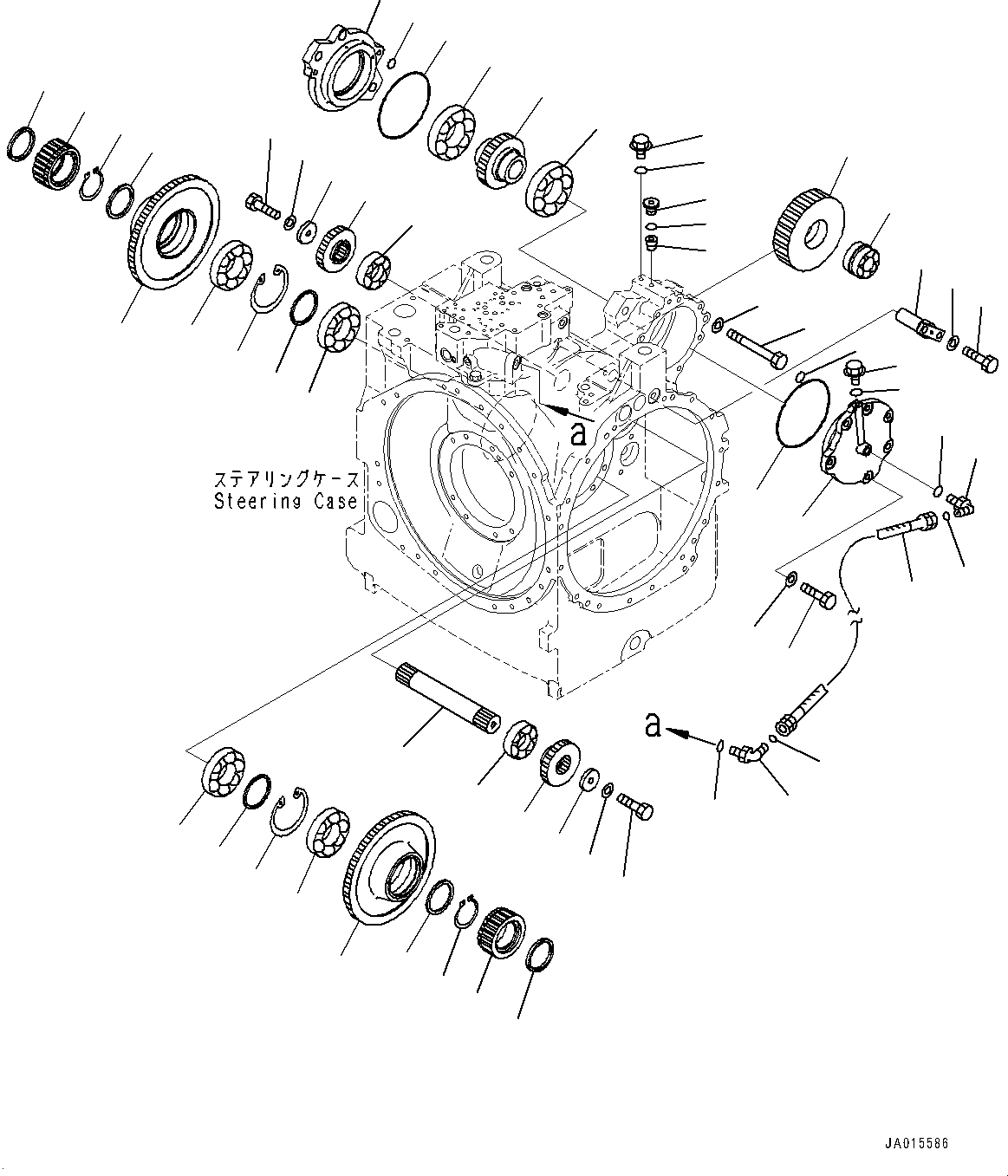 Bulldozers Komatsu / D155AX-8 S/N 100001-UP (For Mosaic)(1001563C) / Power Train, H.S.S. Gear (#100148-100209)(F002019 : F2300-002019)