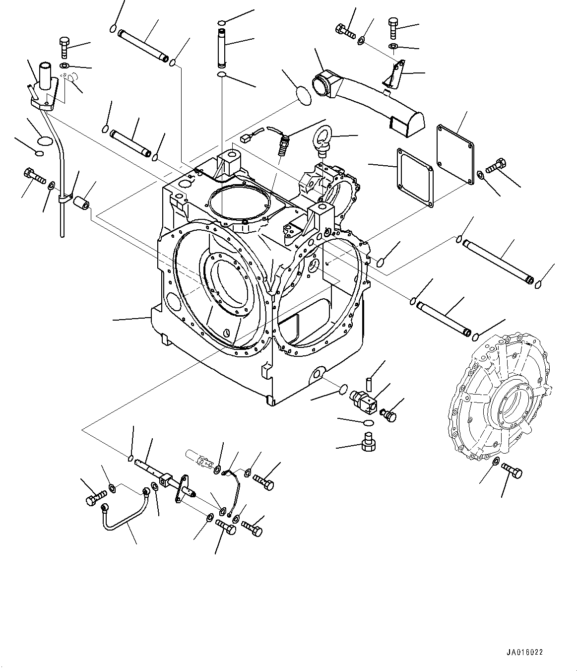 Bulldozers Komatsu / D155AX-8 S/N 100001-UP (For Mosaic)(1001563C) / Power Train, Steering Case (#100148-100209)(F002020 : F2300-002020)
