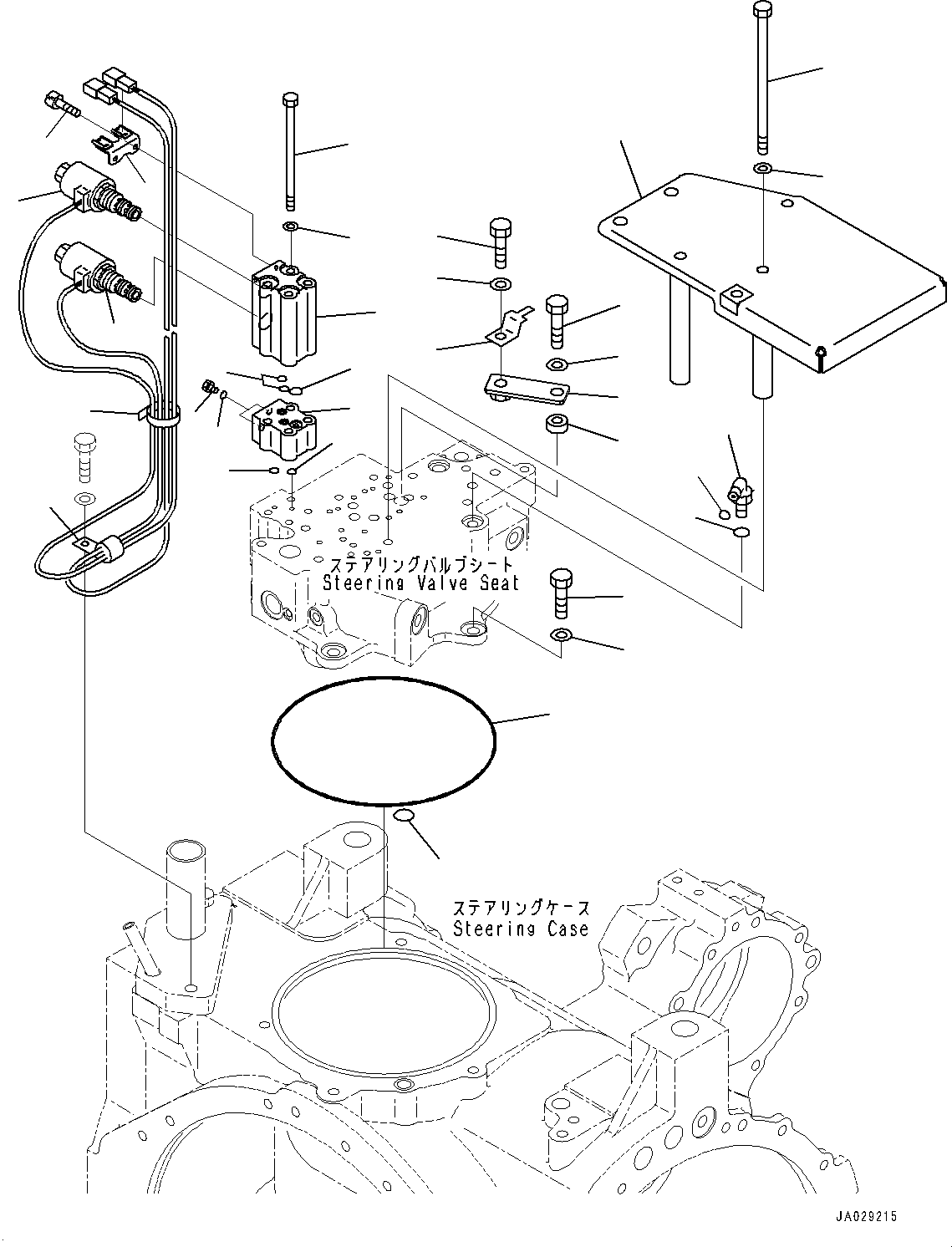 Bulldozers Komatsu / D155AX-8 S/N 100001-UP (For Mosaic)(1001563C) / Power Train, Inner Parts, Steering Valve (3/3) (#100148-100209)(F002023 : F2300-002023)