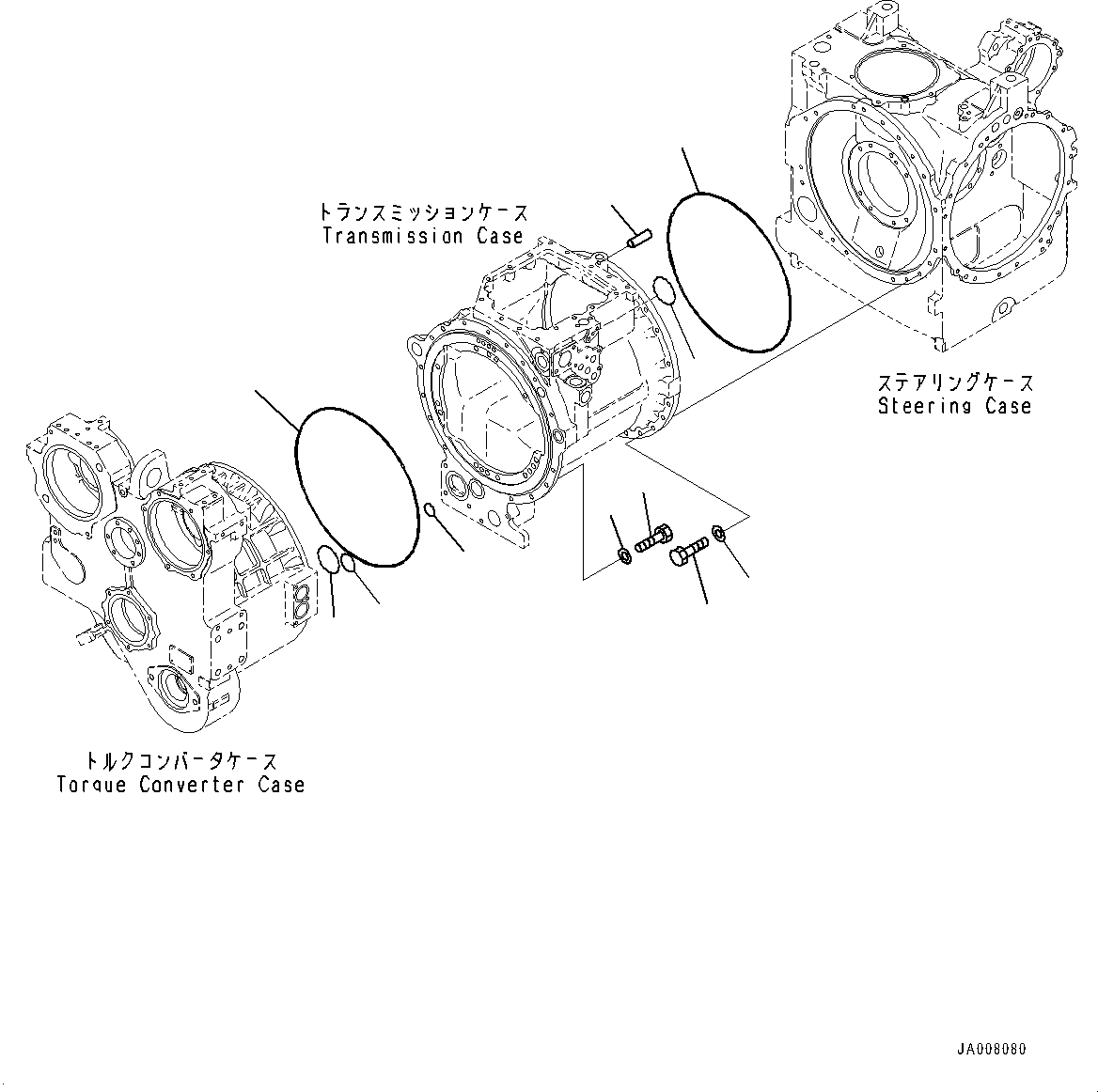 Bulldozers Komatsu / D155AX-8 S/N 100001-UP (For Mosaic)(1001563C) / Power Train, Accessory (#100148-100209)(F002024 : F2300-002024)