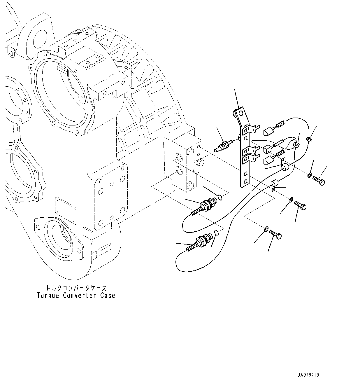 Bulldozers Komatsu / D155AX-8 S/N 100001-UP (For Mosaic)(1001563C) / Power Train, Sensor (#100148-100209)(F002036 : F2300-002036)