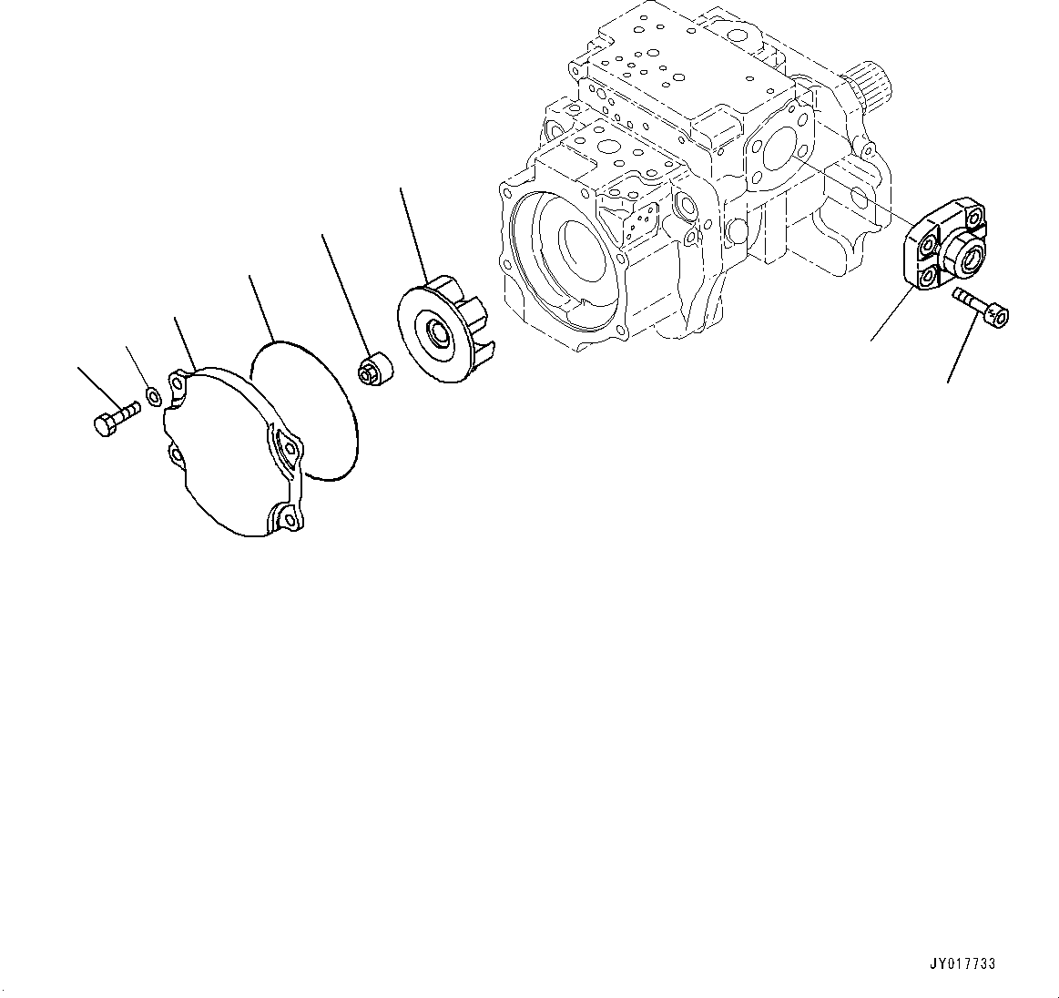 Bulldozers Komatsu / D155AX-8 S/N 100001-UP (For Mosaic)(1001563C) / Power Train Hydraulic Oil Piping, HSS Pump (4/6) (#100148-)(F005004 : F2720-002004)