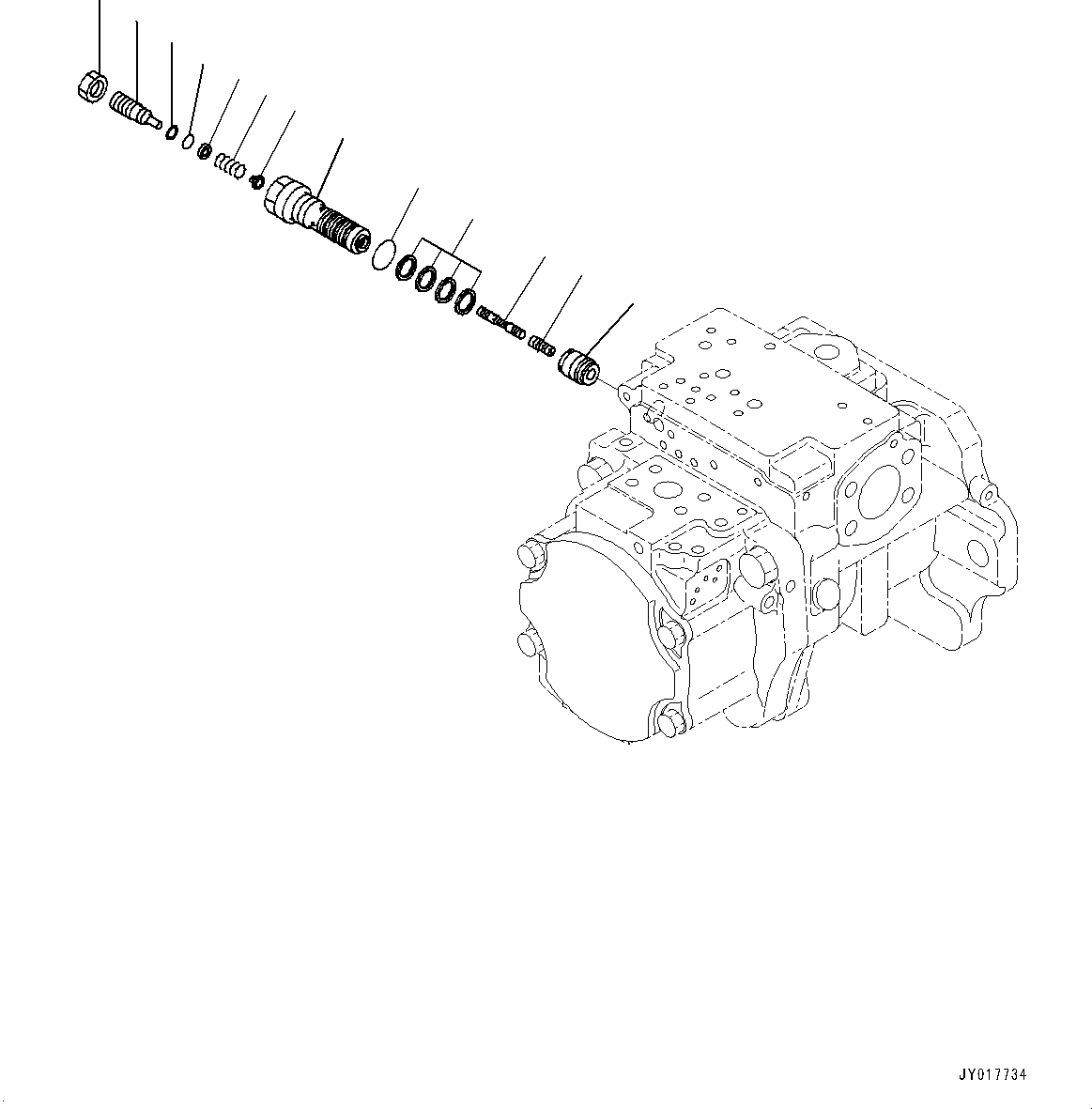 Bulldozers Komatsu / D155AX-8 S/N 100001-UP (For Mosaic)(1001563C) / Power Train Hydraulic Oil Piping, HSS Pump (5/6) (#100148-)(F005005 : F2720-002005)