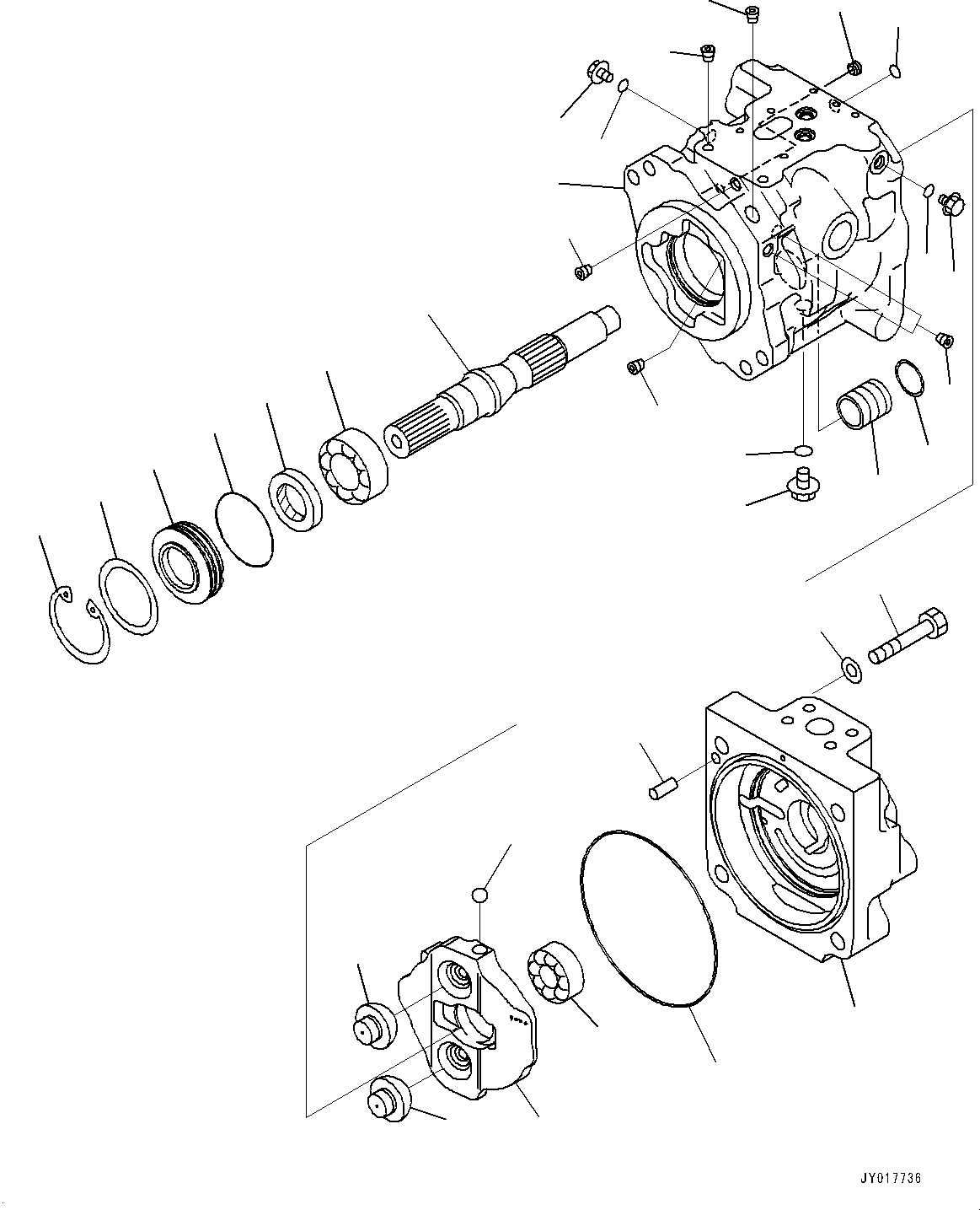 Bulldozers Komatsu / D155AX-8 S/N 100001-UP (For Mosaic)(1001563C) / Power Train Hydraulic Oil Piping, Fan Pump (1/5) (#100148-)(F005008 : F2720-002008)