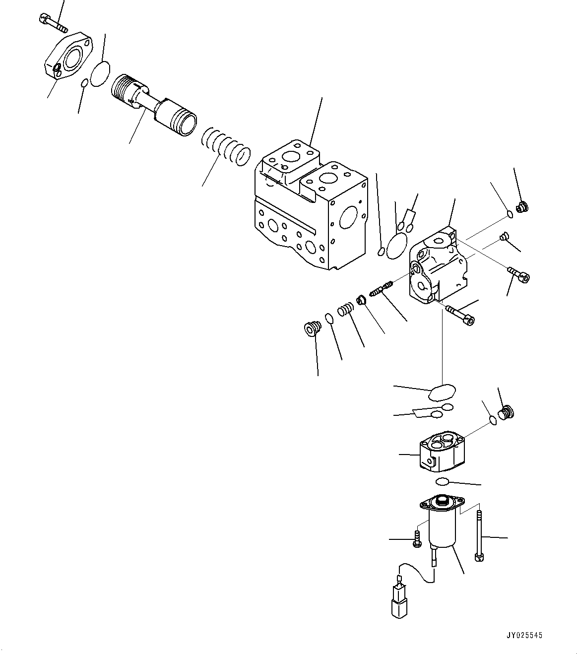 Bulldozers Komatsu / D155AX-8 S/N 100001-UP (For Mosaic)(1001563C) / Blade Lift Piping, Quick Drop Valve (#100001-)(H002007 : H2210-001004)