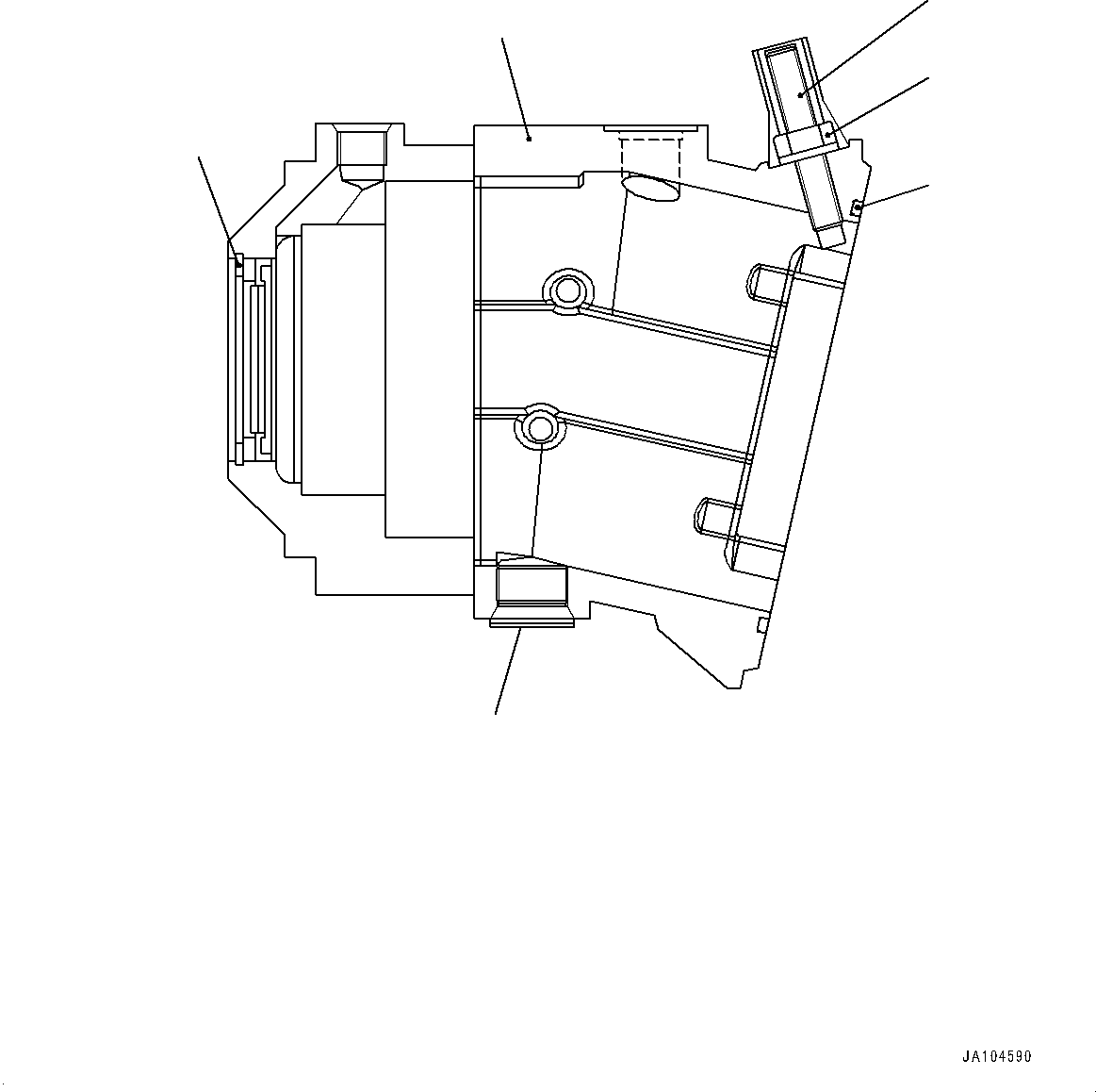 Wheel Loaders Komatsu / WA475-10E0 S/N 120001-UP(1001572C) / Hydrostatic Transmission (HST) Motor, Inner Parts, HST Motor 1 (1/6) (#120001-)(F001001 : F2430-001001)